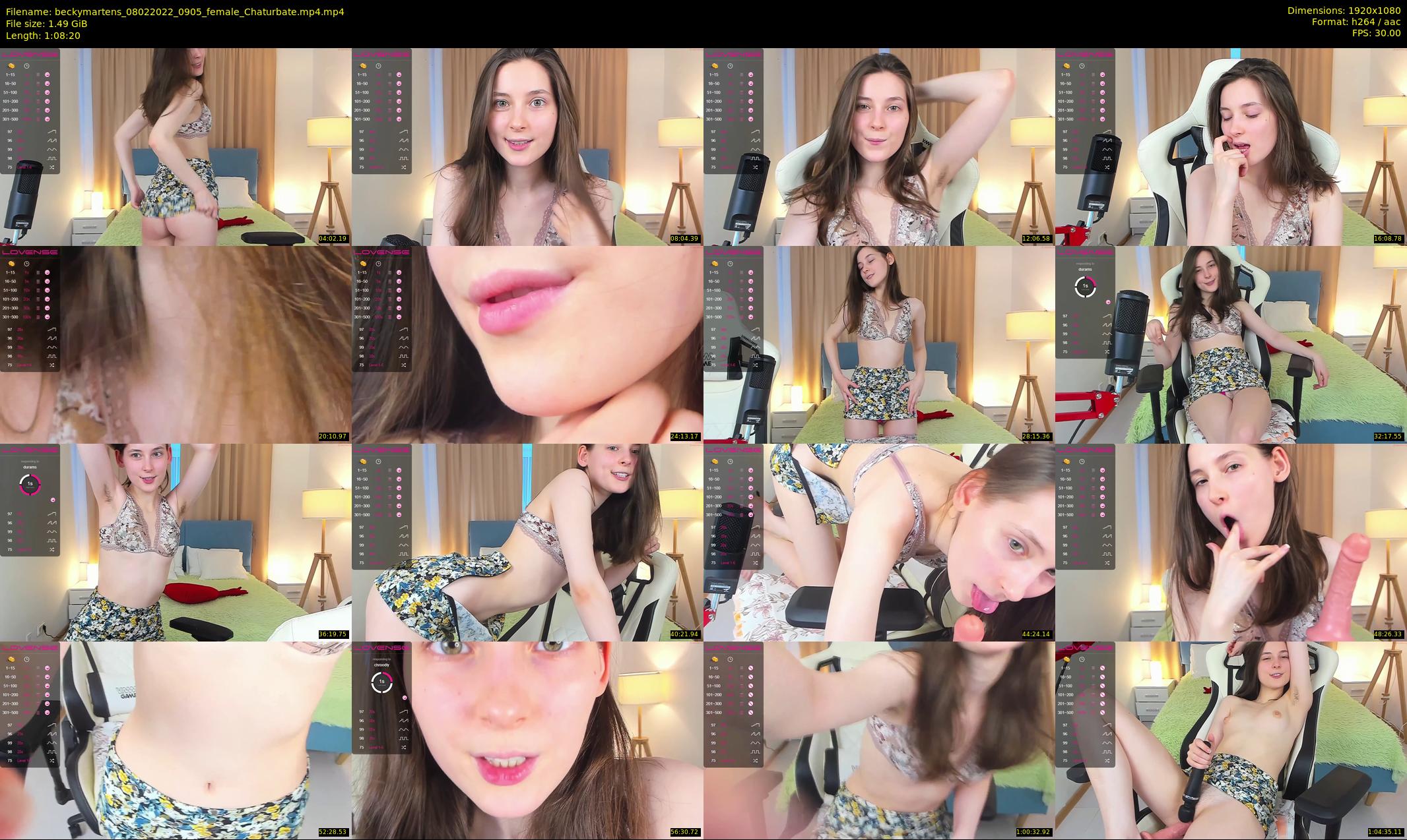 beckymartens — 69 minute Chaturbate female cam show recording, 1080p, Feb 8, 2022