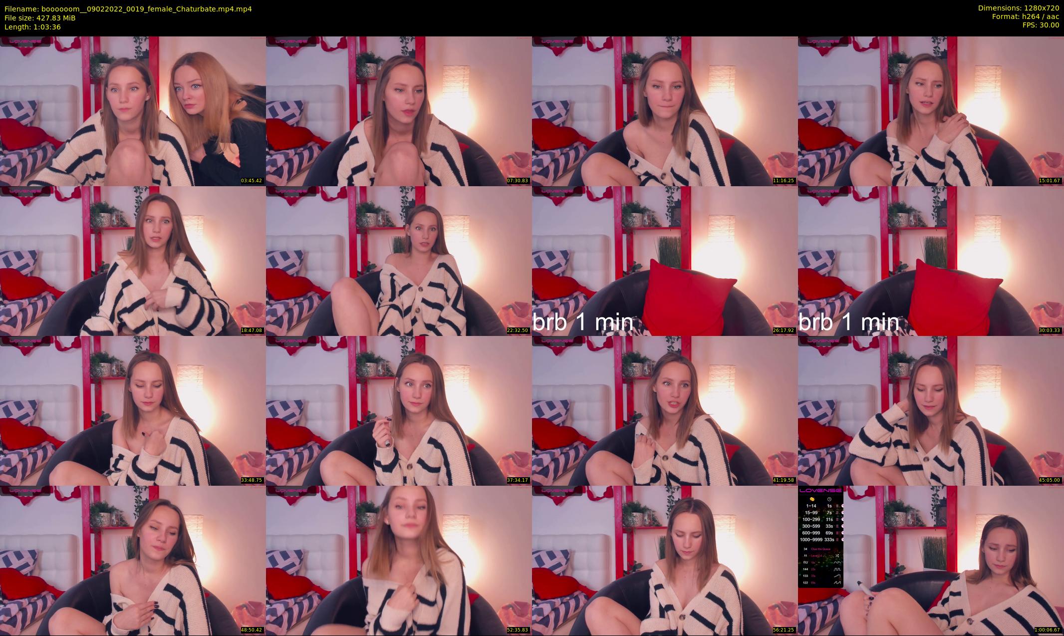 boooooom_ — 64 minute Chaturbate female cam show recording, 720p, Feb 9, 2022