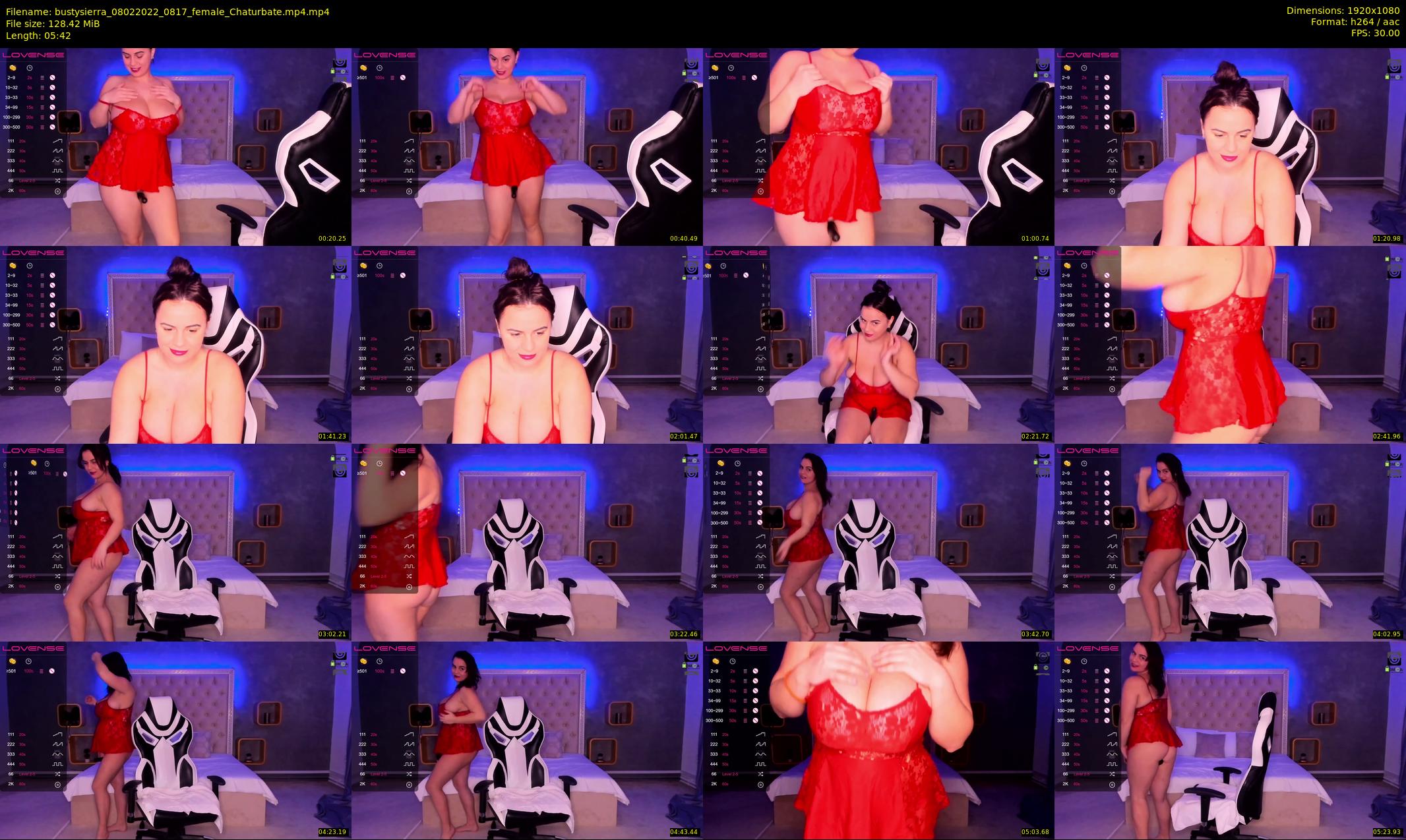 bustysierra — 6 minute Chaturbate female cam show recording, 1080p, Feb 8, 2022