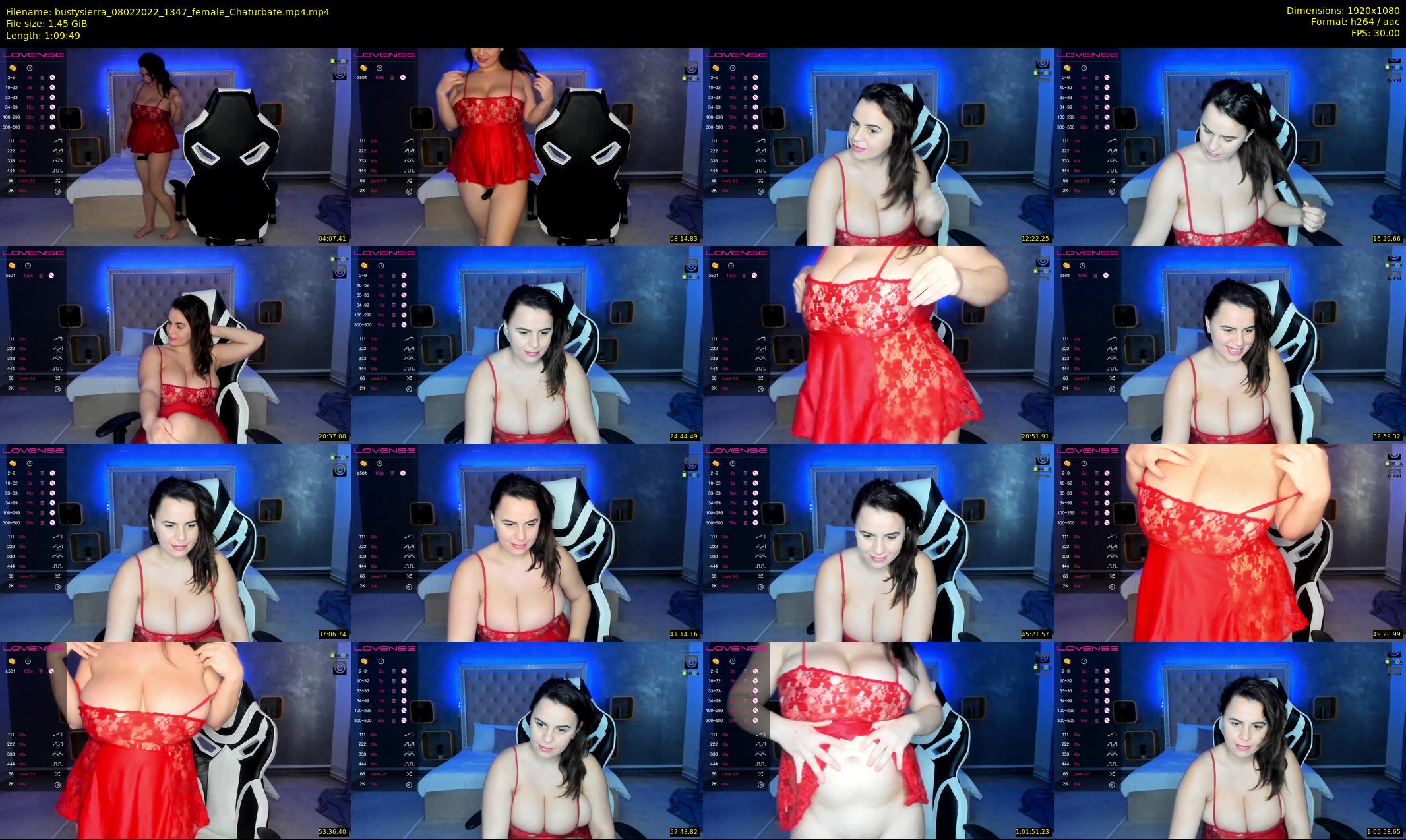 bustysierra — 70 minute Chaturbate female cam show recording, 1080p, Feb 8, 2022