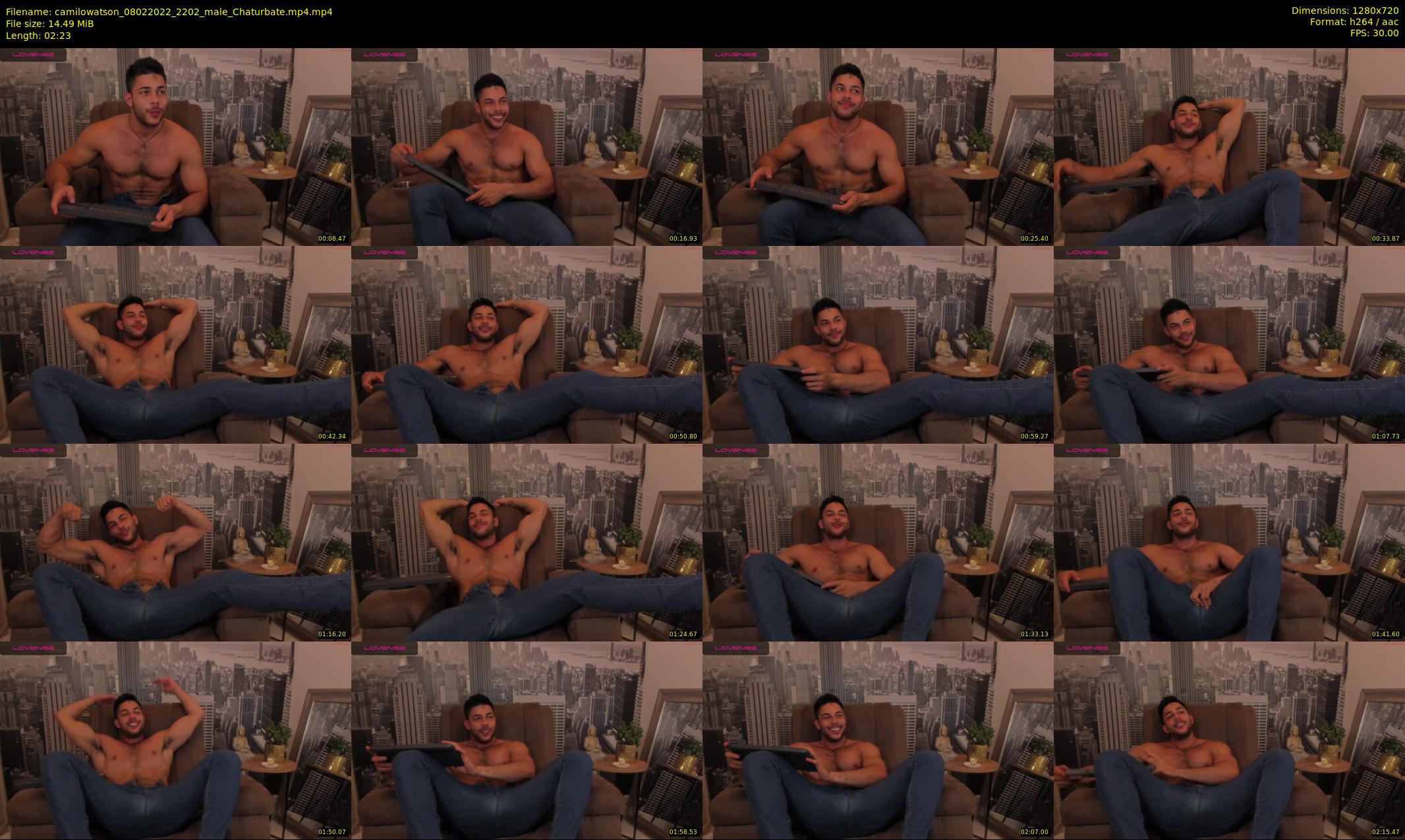 camilowatson — 3 minute Chaturbate male cam show recording, 720p, Feb 8, 2022