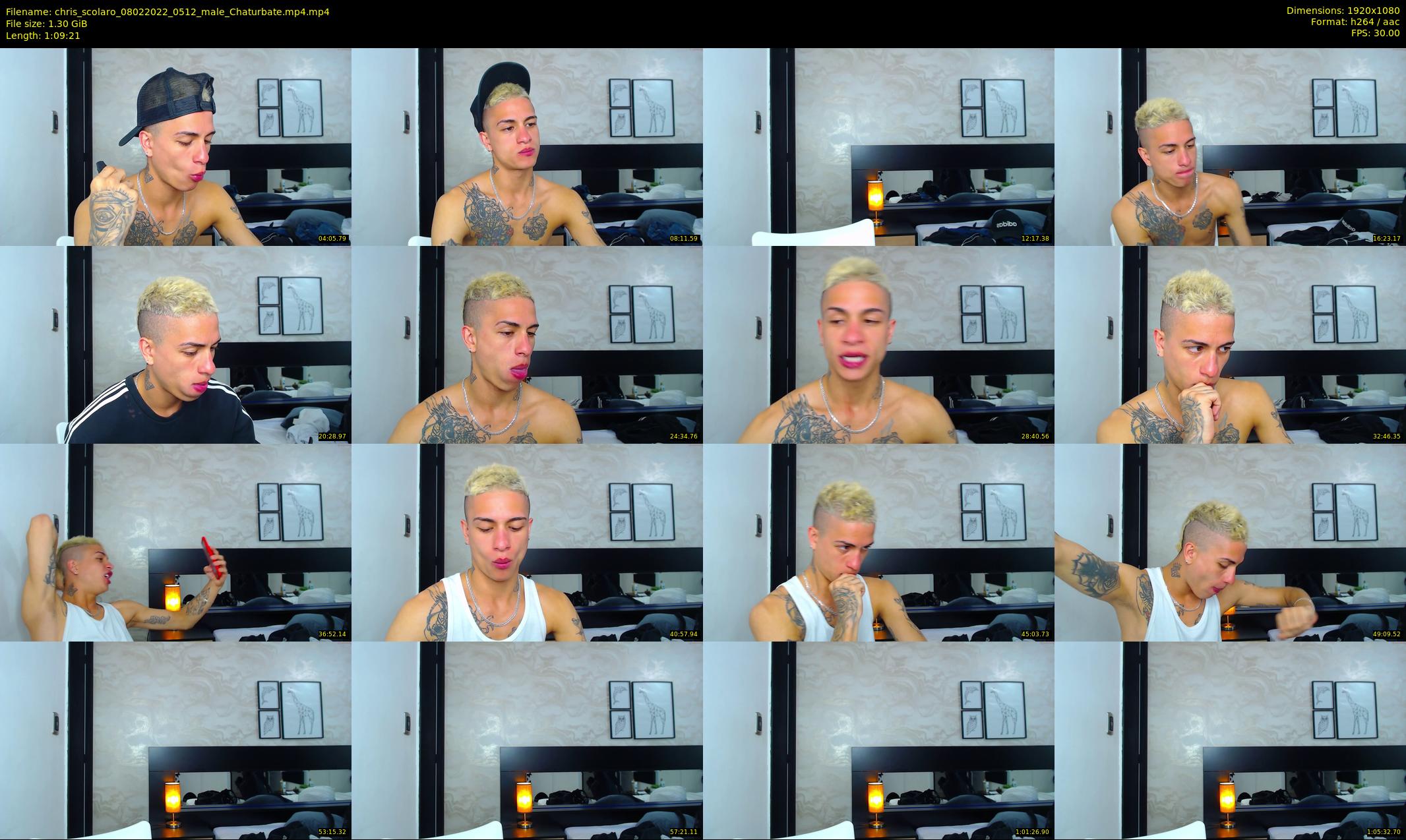 chris_scolaro — 70 minute Chaturbate male cam show recording, 1080p, Feb 8, 2022