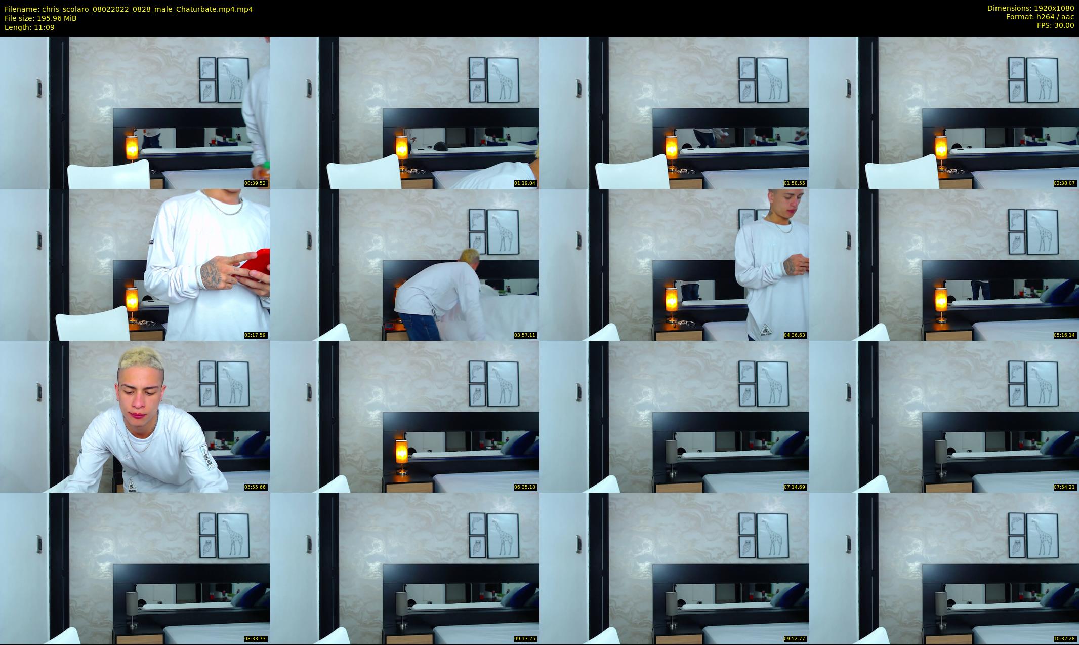 chris_scolaro — 12 minute Chaturbate male cam show recording, 1080p, Feb 8, 2022