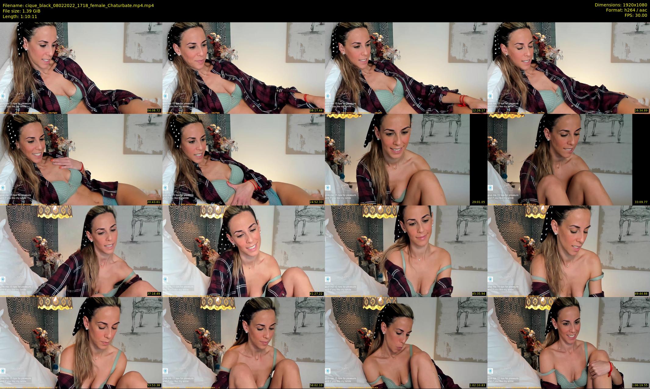 cique_black — 71 minute Chaturbate female cam show recording, 1080p, Feb 8, 2022