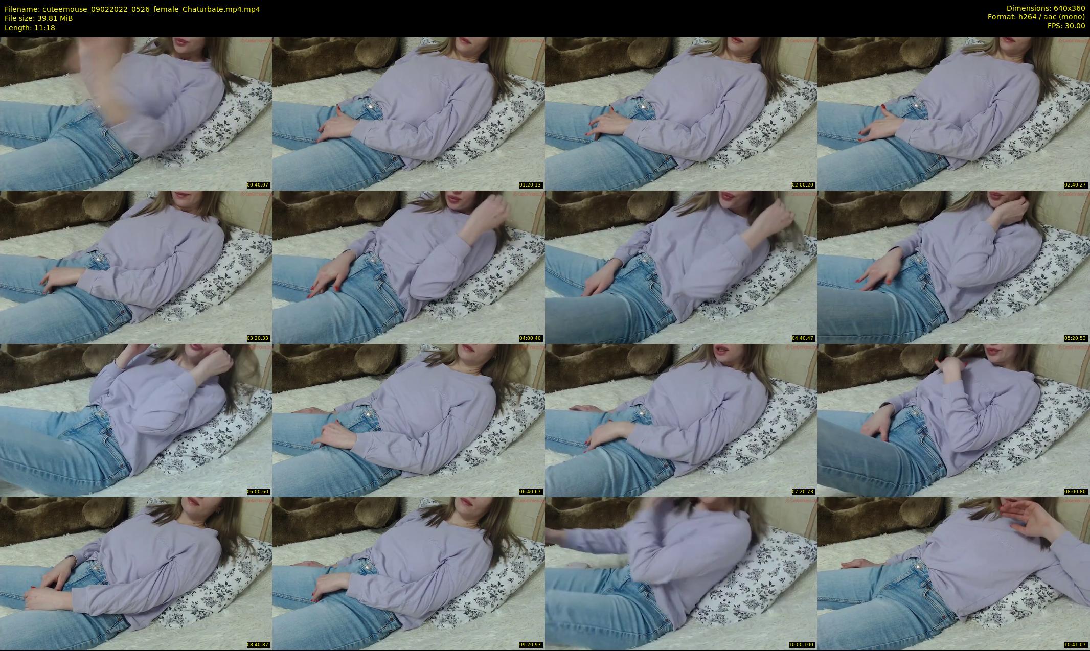 cuteemouse — 12 minute Chaturbate female cam show recording, 360p, Feb 9, 2022