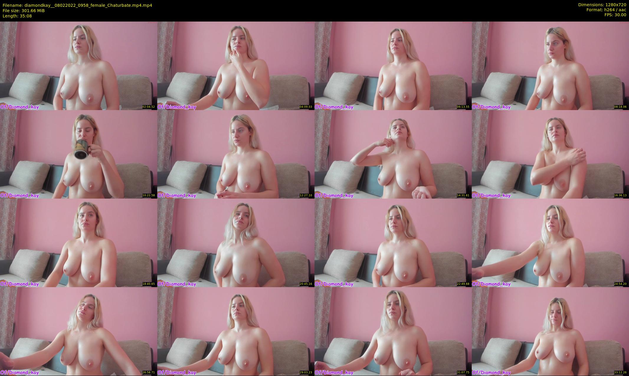 diamondkay_ — 36 minute Chaturbate female cam show recording, 720p, Feb 8, 2022