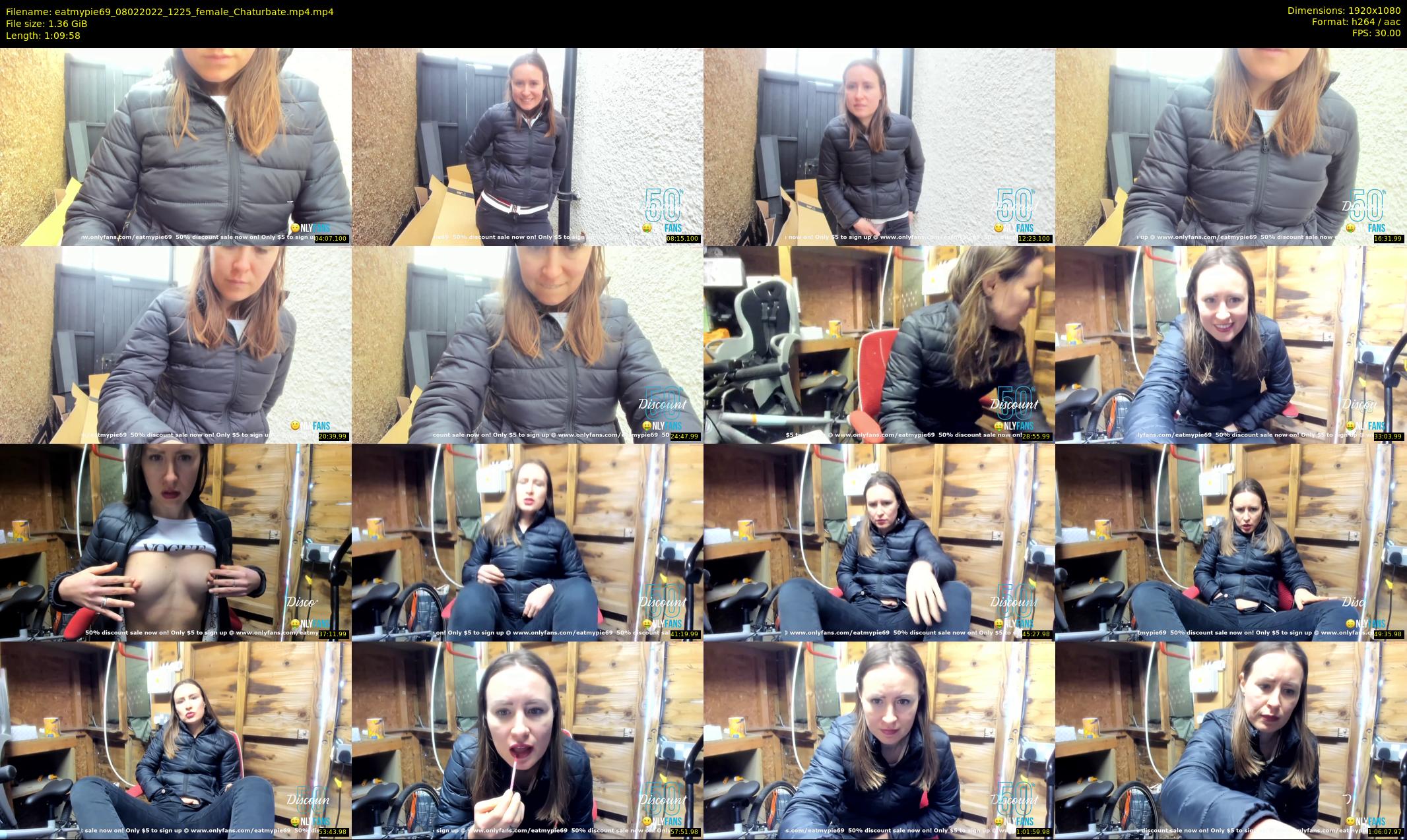 eatmypie69 — 70 minute Chaturbate female cam show recording, 1080p, Feb 8, 2022