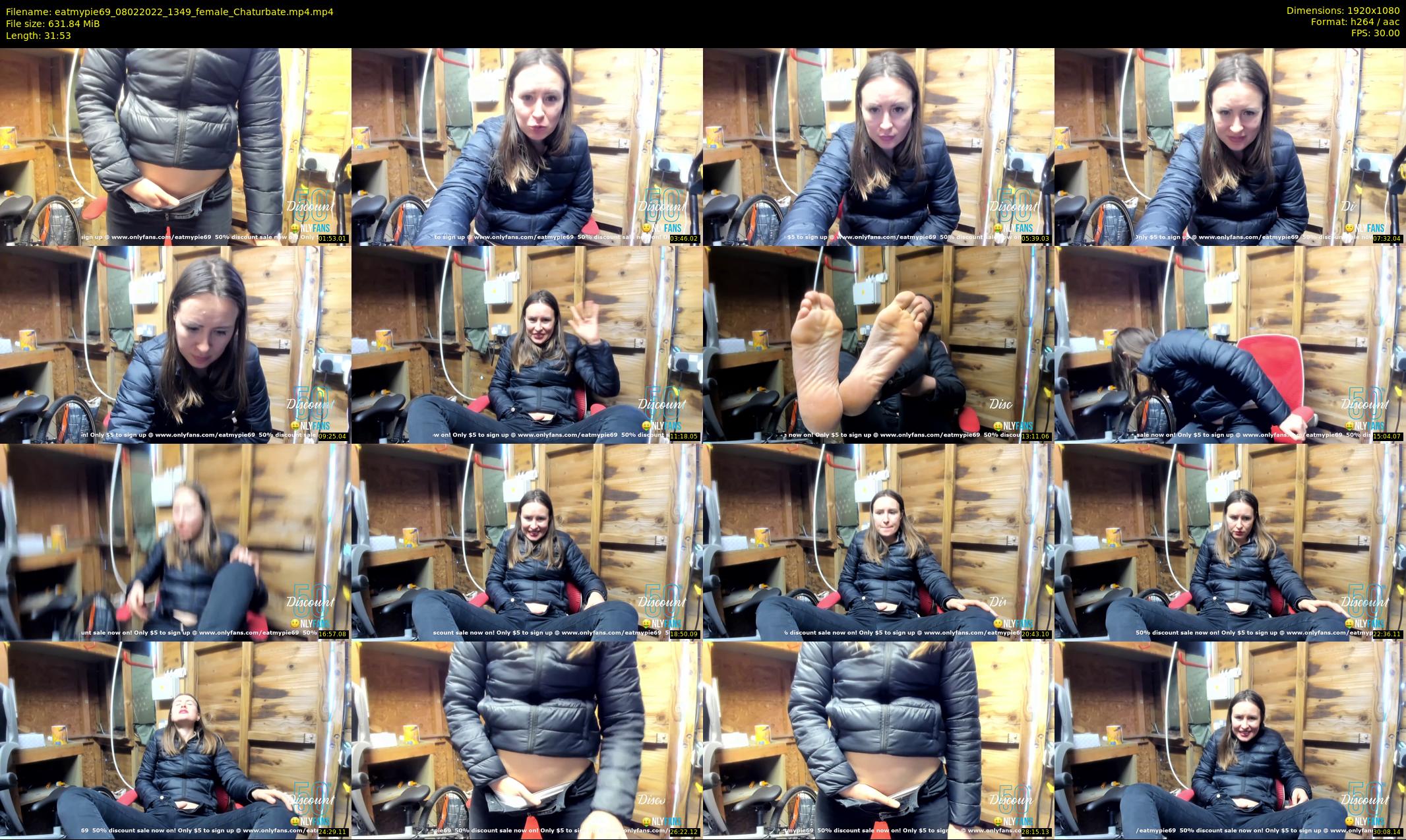 eatmypie69 — 32 minute Chaturbate female cam show recording, 1080p, Feb 8, 2022
