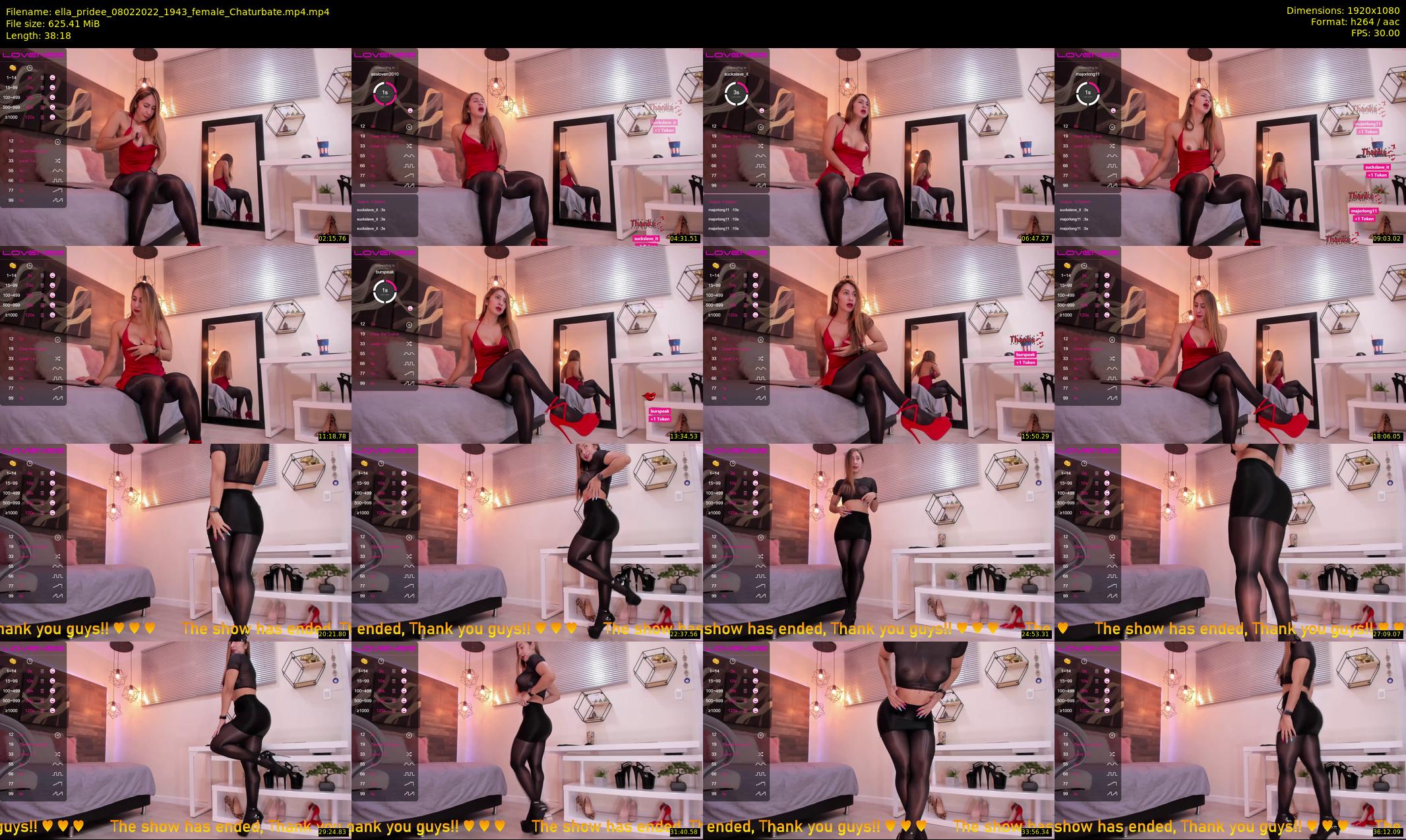 ella_pridee — 39 minute Chaturbate female cam show recording, 1080p, Feb 8, 2022