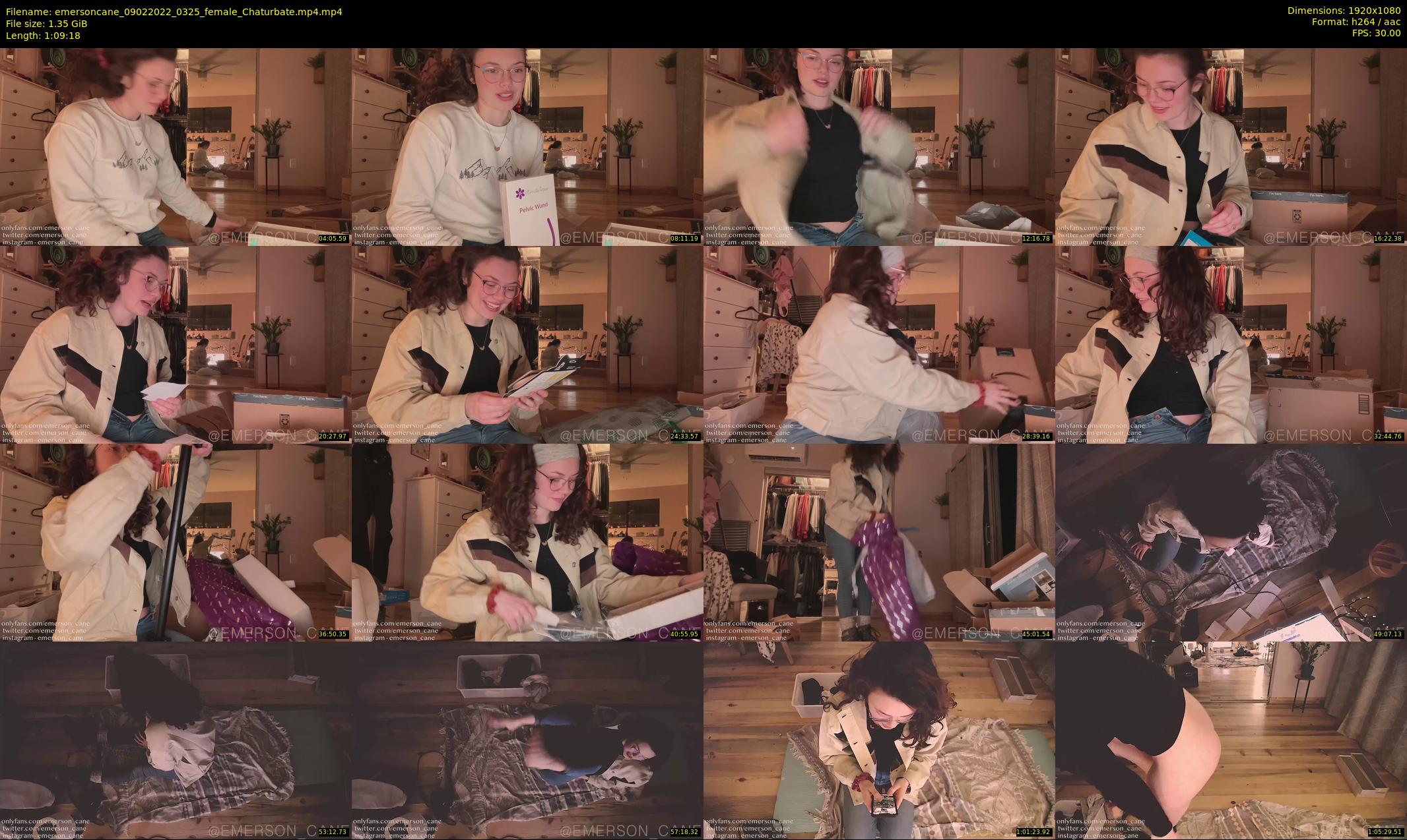 emersoncane — 70 minute Chaturbate female cam show recording, 1080p, Feb 9, 2022
