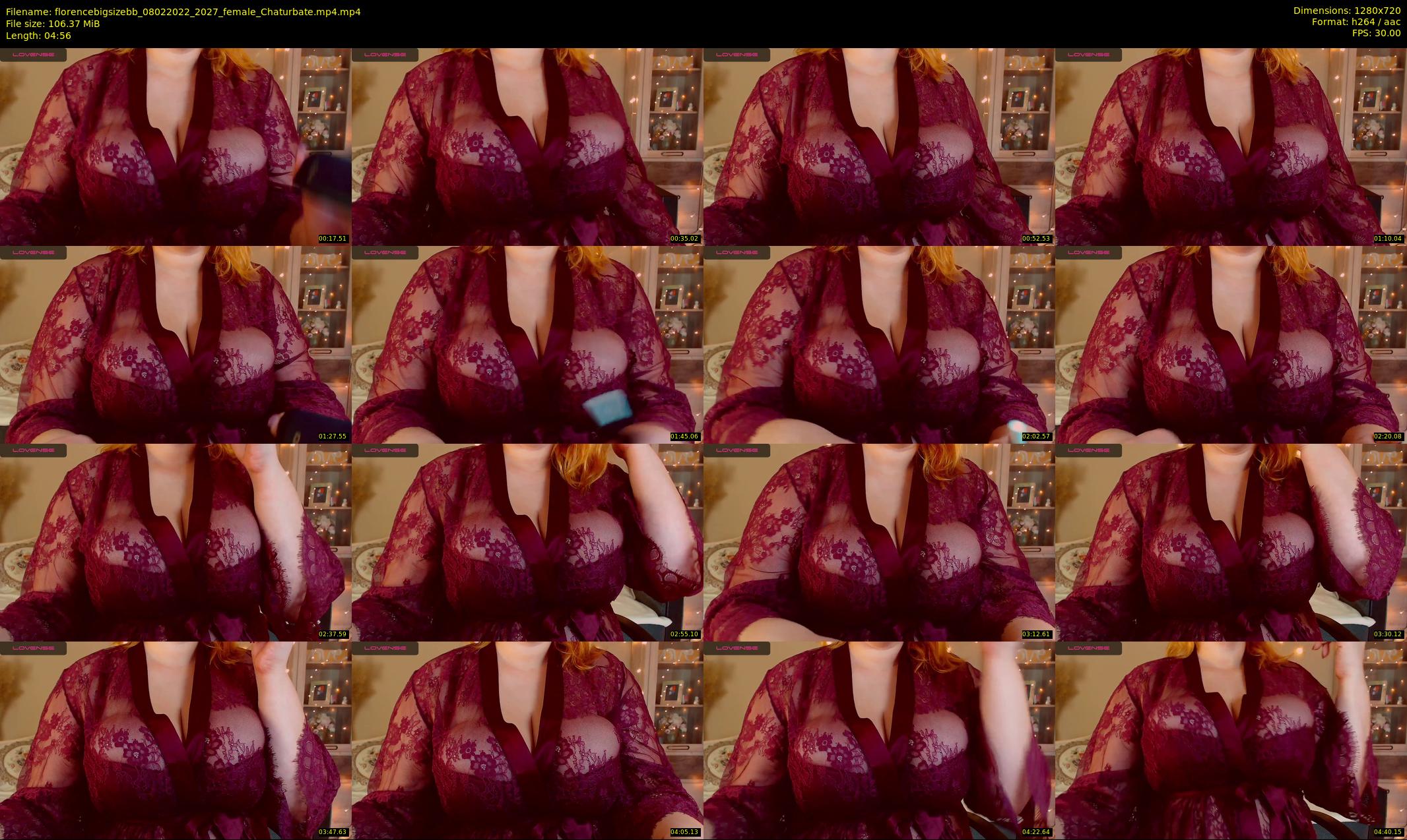 florencebigsizebb — 5 minute Chaturbate female cam show recording, 720p, Feb 8, 2022