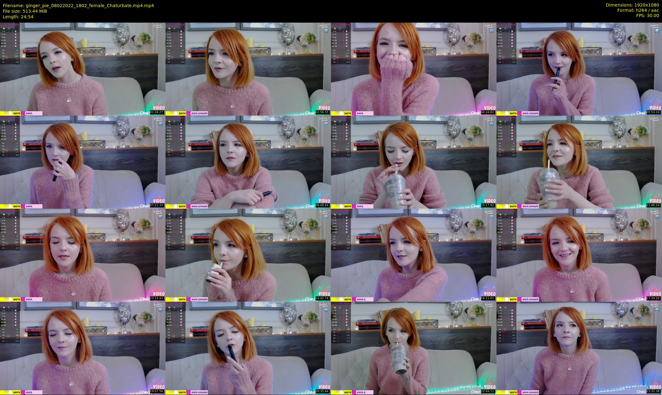 ginger_pie — 25 minute Chaturbate female cam show recording, 1080p, Feb 8, 2022