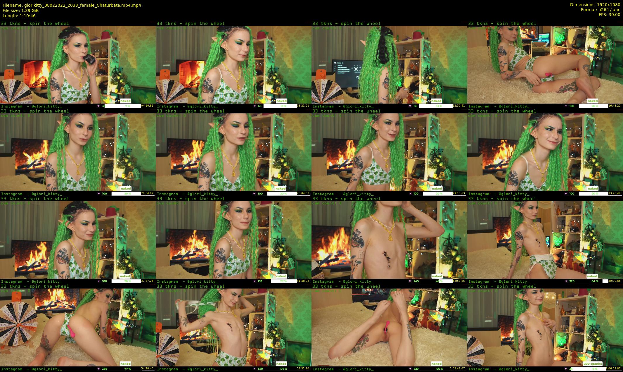 glorikitty — 71 minute Chaturbate female cam show recording, 1080p, Feb 8, 2022