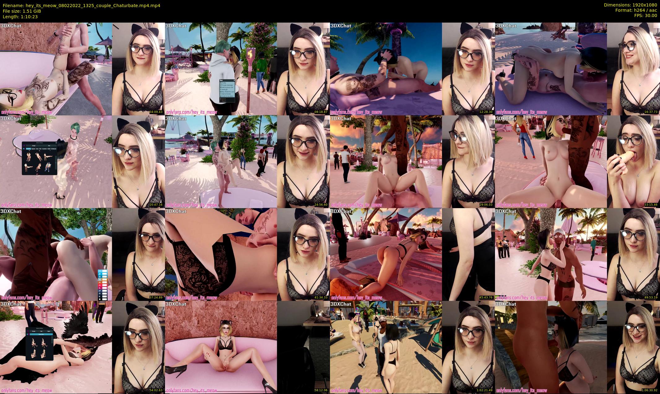 hey_its_meow — 71 minute Chaturbate couple cam show recording, 1080p, Feb 8, 2022