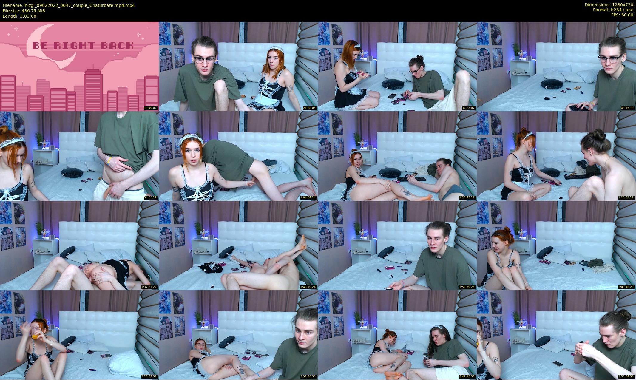 hizgi — 184 minute Chaturbate couple cam show recording, 720p, Feb 9, 2022