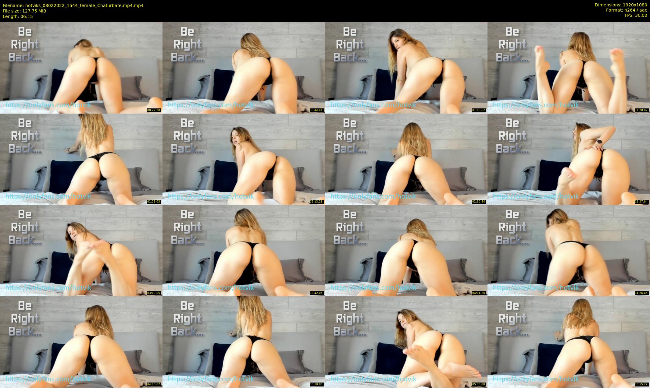 hotviks — 7 minute Chaturbate female cam show recording, 1080p, Feb 8, 2022
