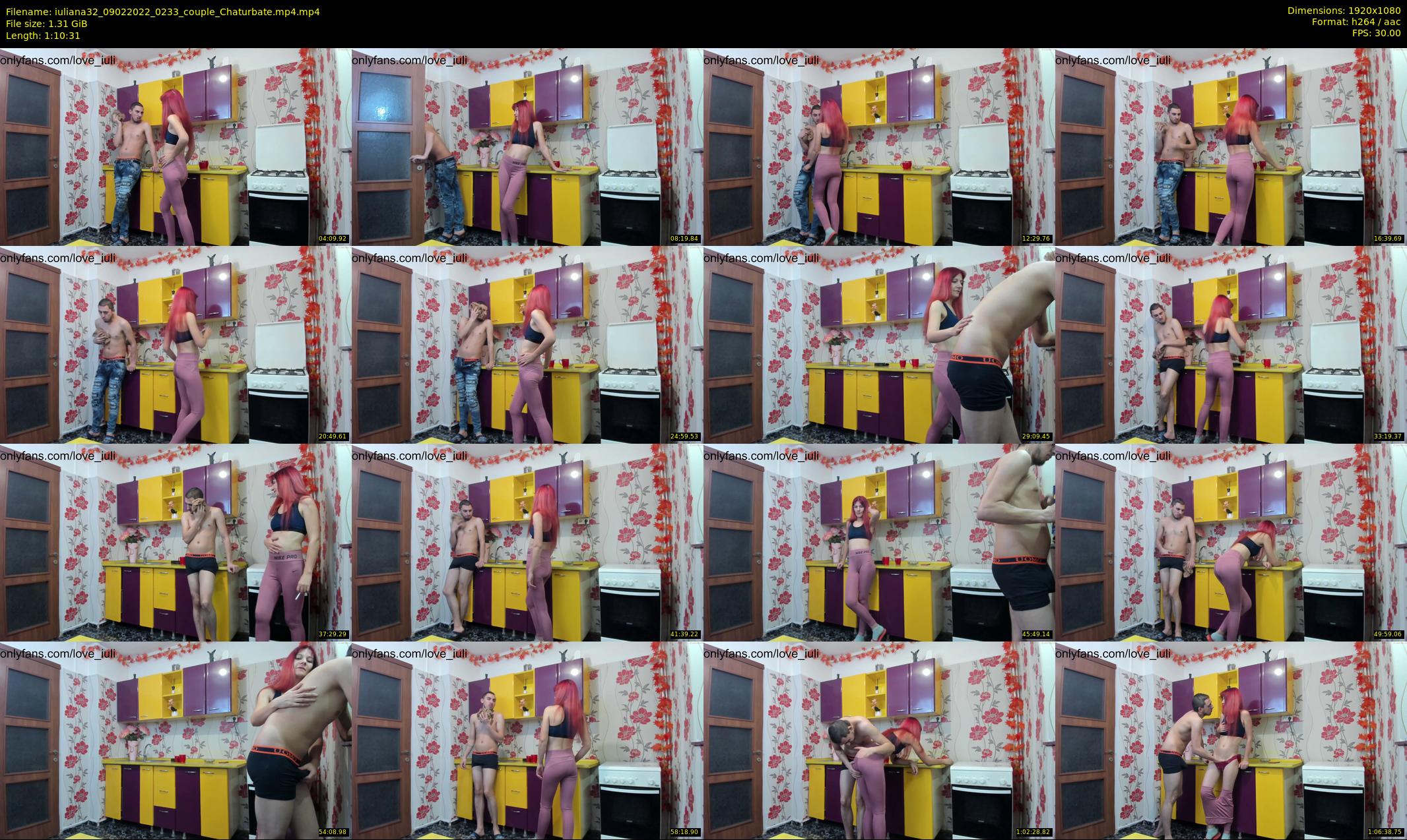iuliana32 — 71 minute Chaturbate couple cam show recording, 1080p, Feb 9, 2022