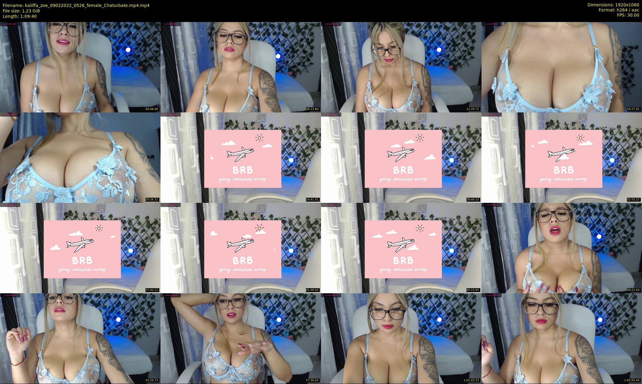 kaliffa_zoe — 70 minute Chaturbate female cam show recording, 1080p, Feb 9, 2022