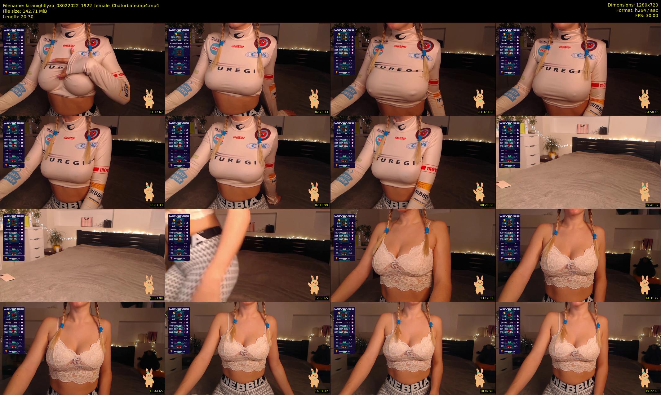 kiranightlyxo — 21 minute Chaturbate female cam show recording, 720p, Feb 8, 2022
