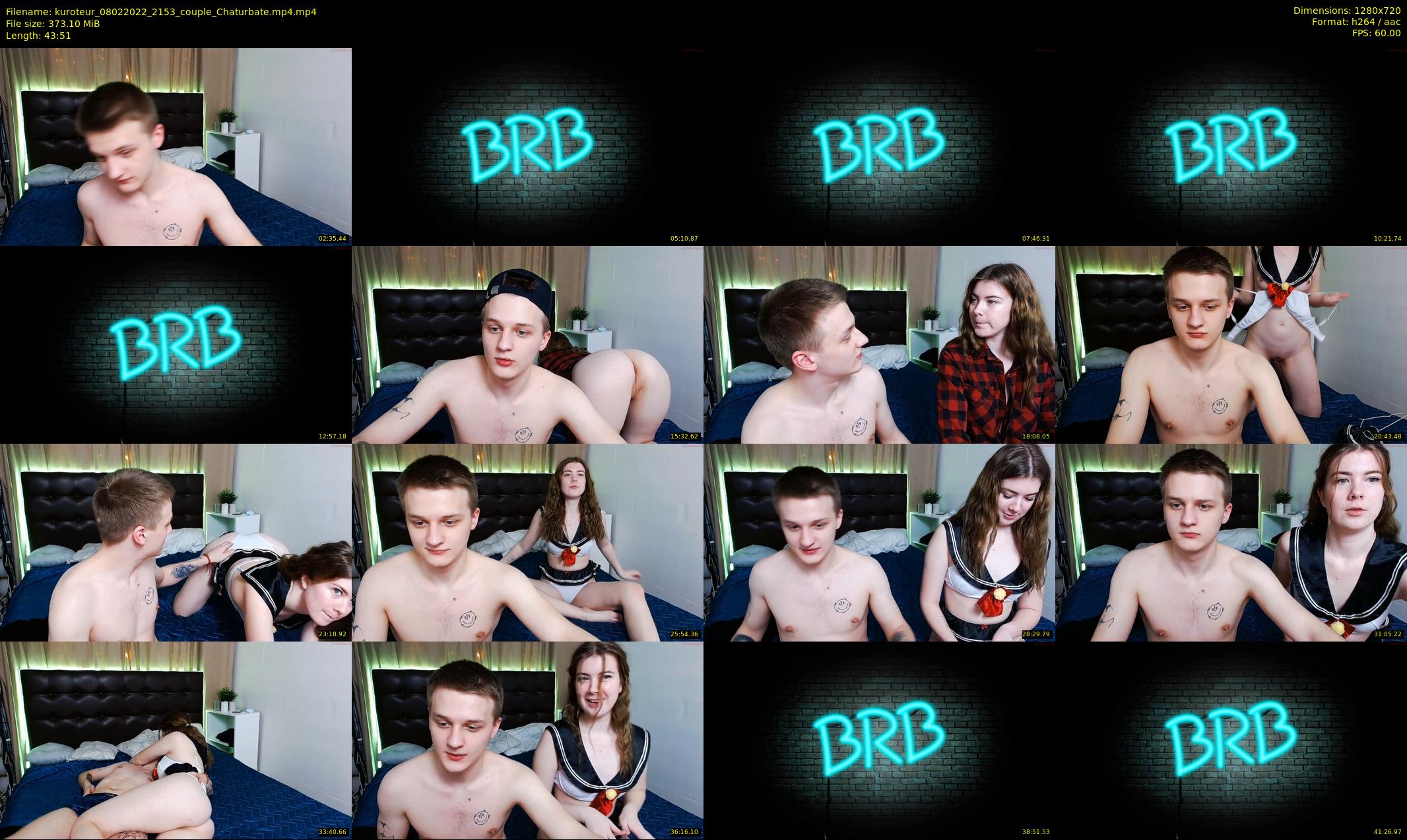 kuroteur — 44 minute Chaturbate couple cam show recording, 720p, Feb 8, 2022