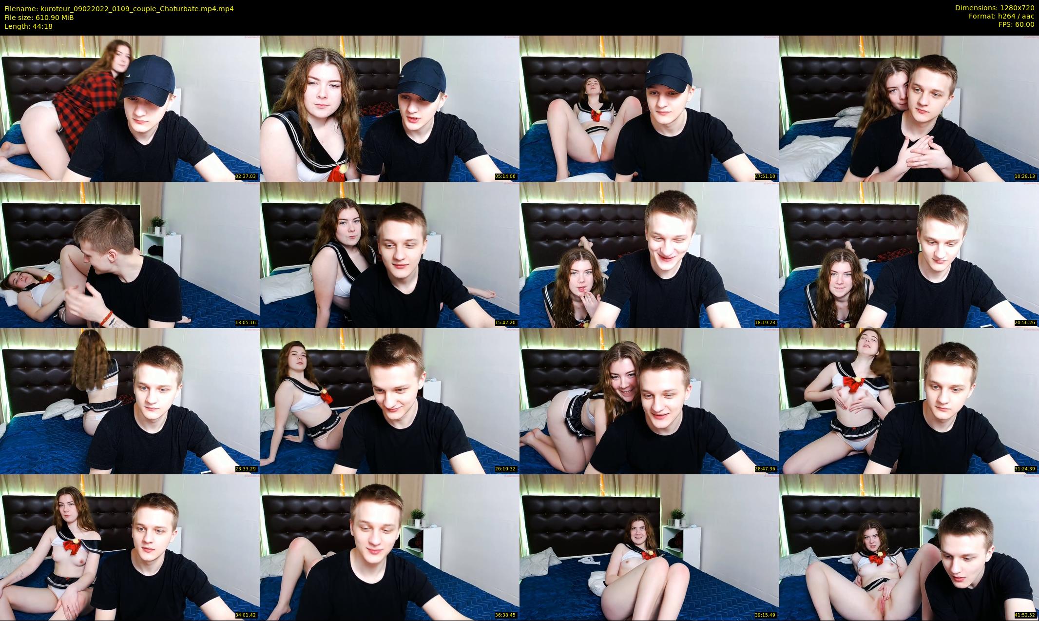 kuroteur — 45 minute Chaturbate couple cam show recording, 720p, Feb 9, 2022
