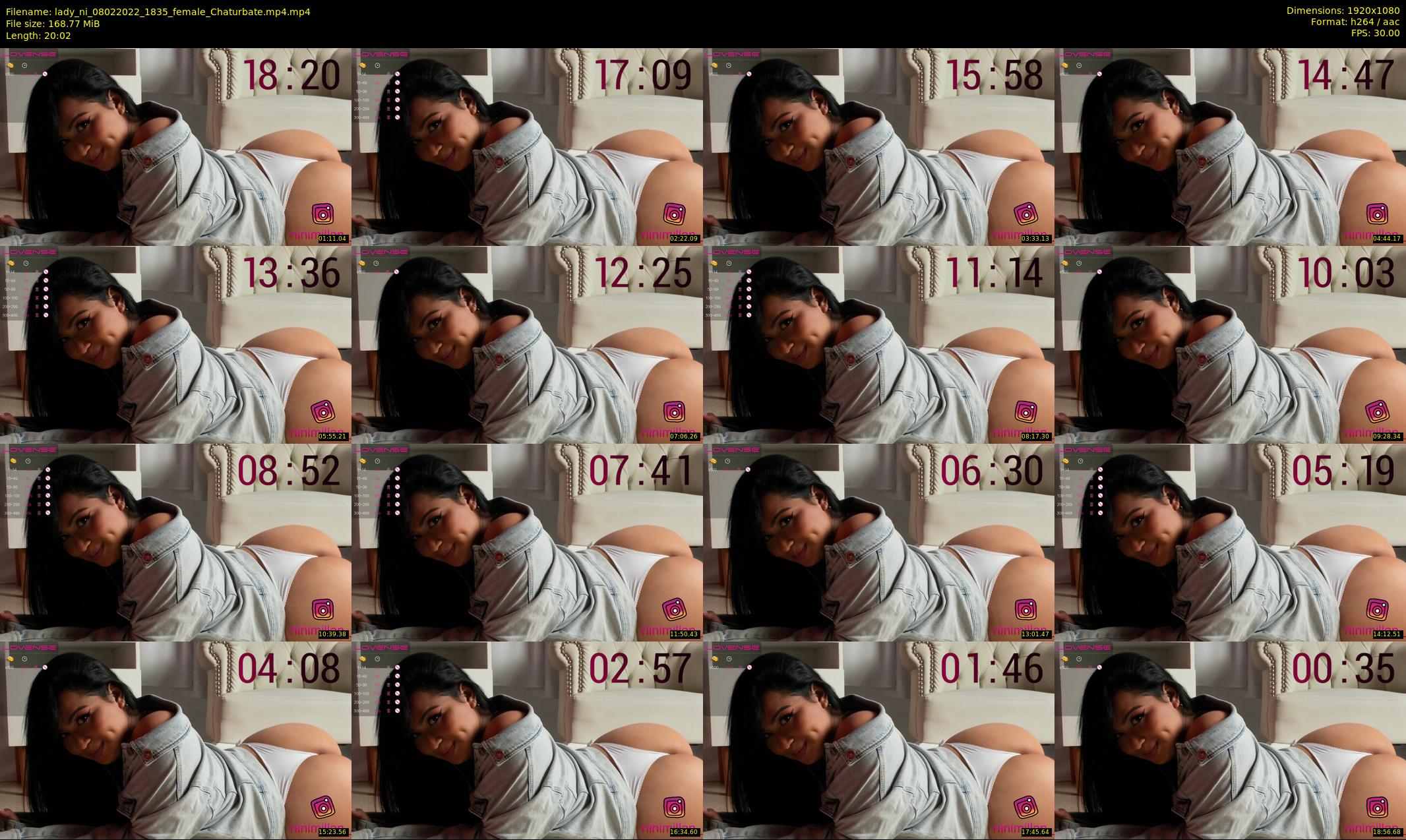 lady_ni — 21 minute Chaturbate female cam show recording, 1080p, Feb 8, 2022