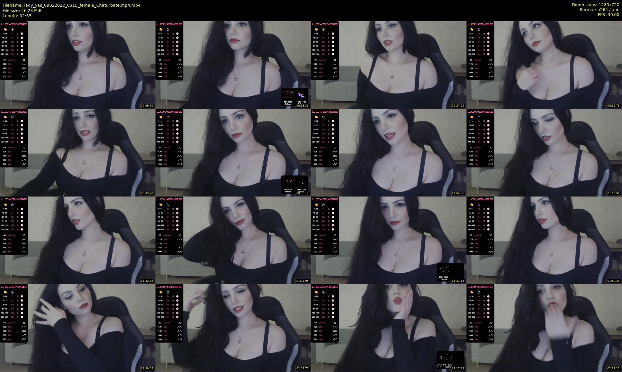 lady_yas — 3 minute Chaturbate female cam show recording, 720p, Feb 9, 2022