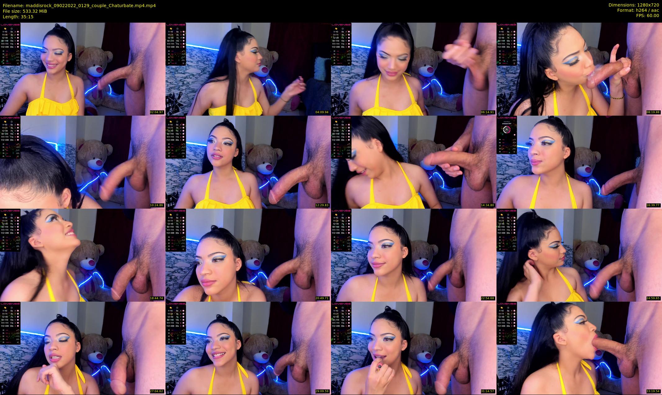 maddisrock — 36 minute Chaturbate couple cam show recording, 720p, Feb 9, 2022