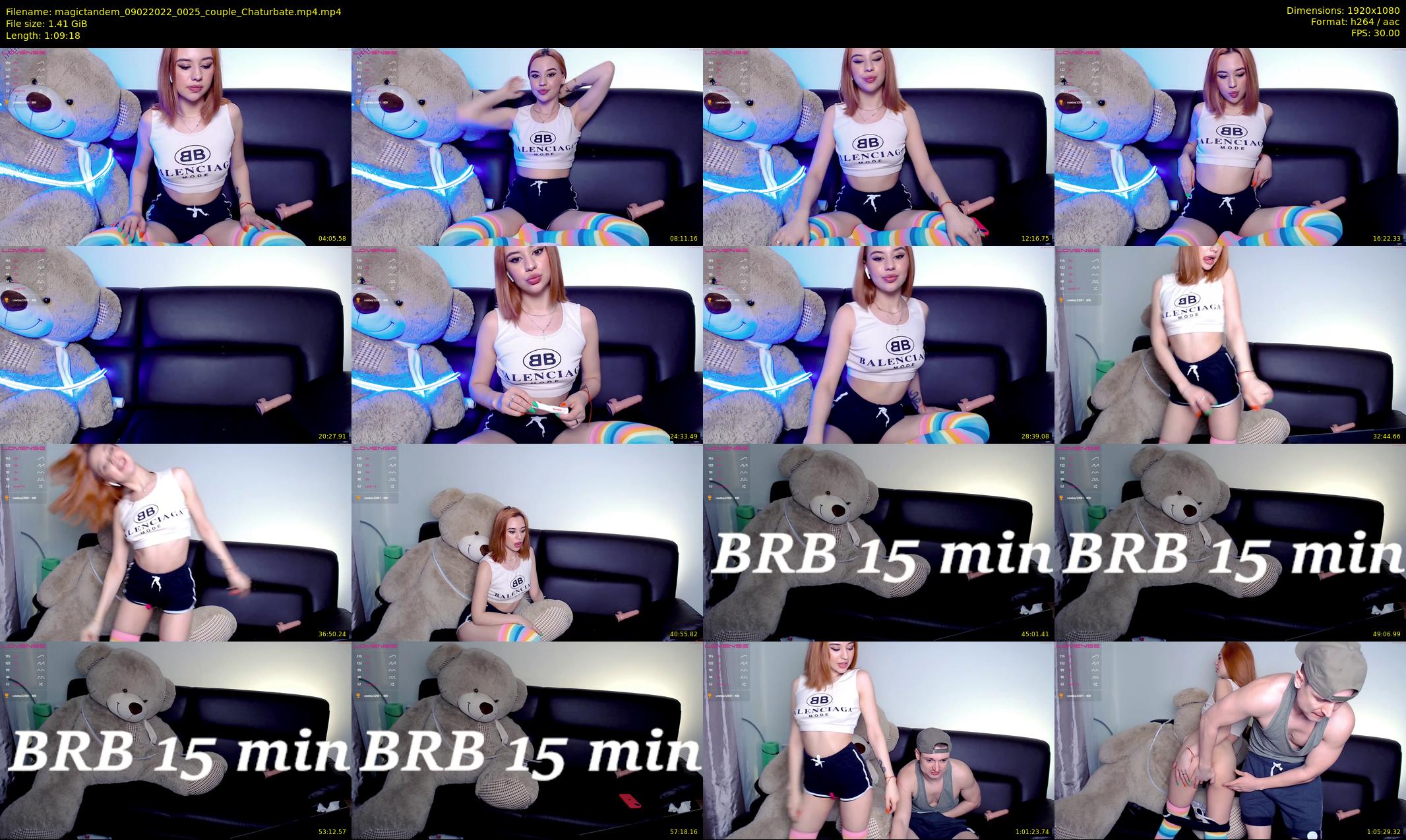 magictandem — 70 minute Chaturbate couple cam show recording, 1080p, Feb 9, 2022