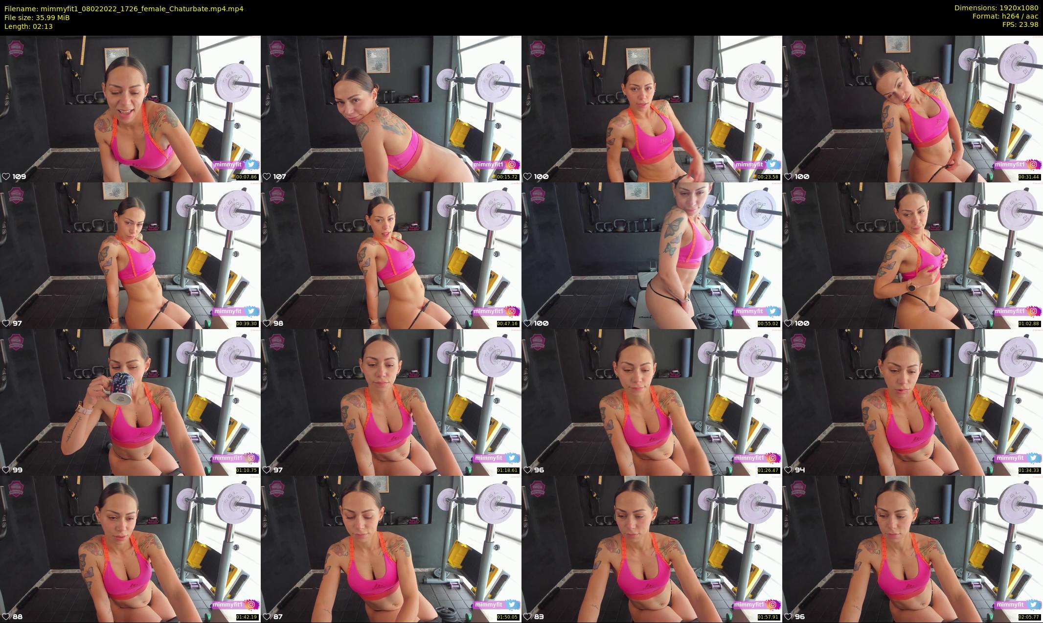 mimmyfit1 — 3 minute Chaturbate female cam show recording, 1080p, Feb 8, 2022