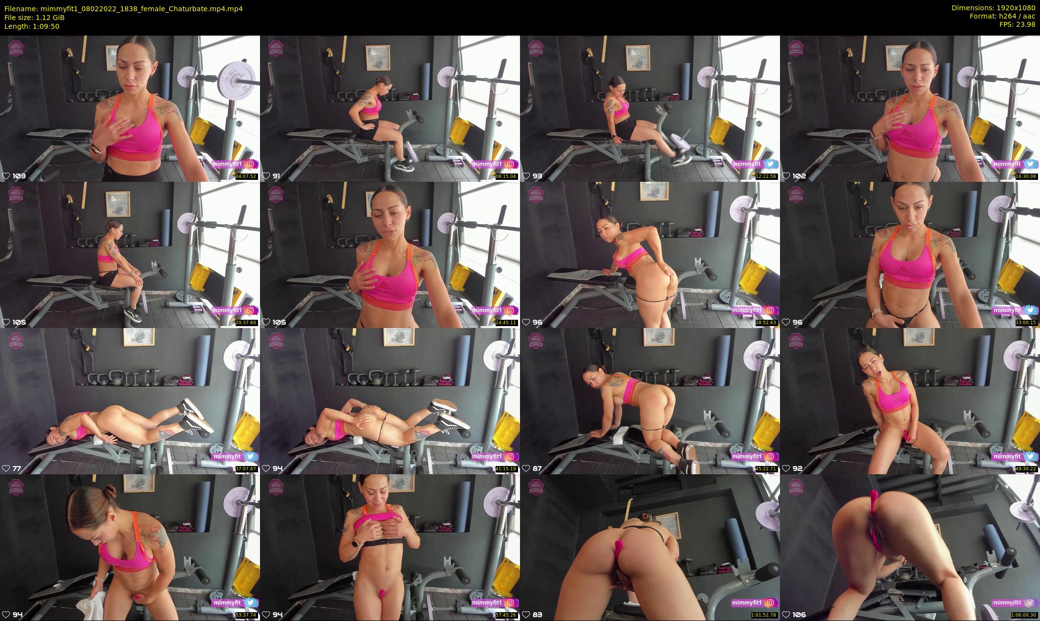 mimmyfit1 — 70 minute Chaturbate female cam show recording, 1080p, Feb 8, 2022