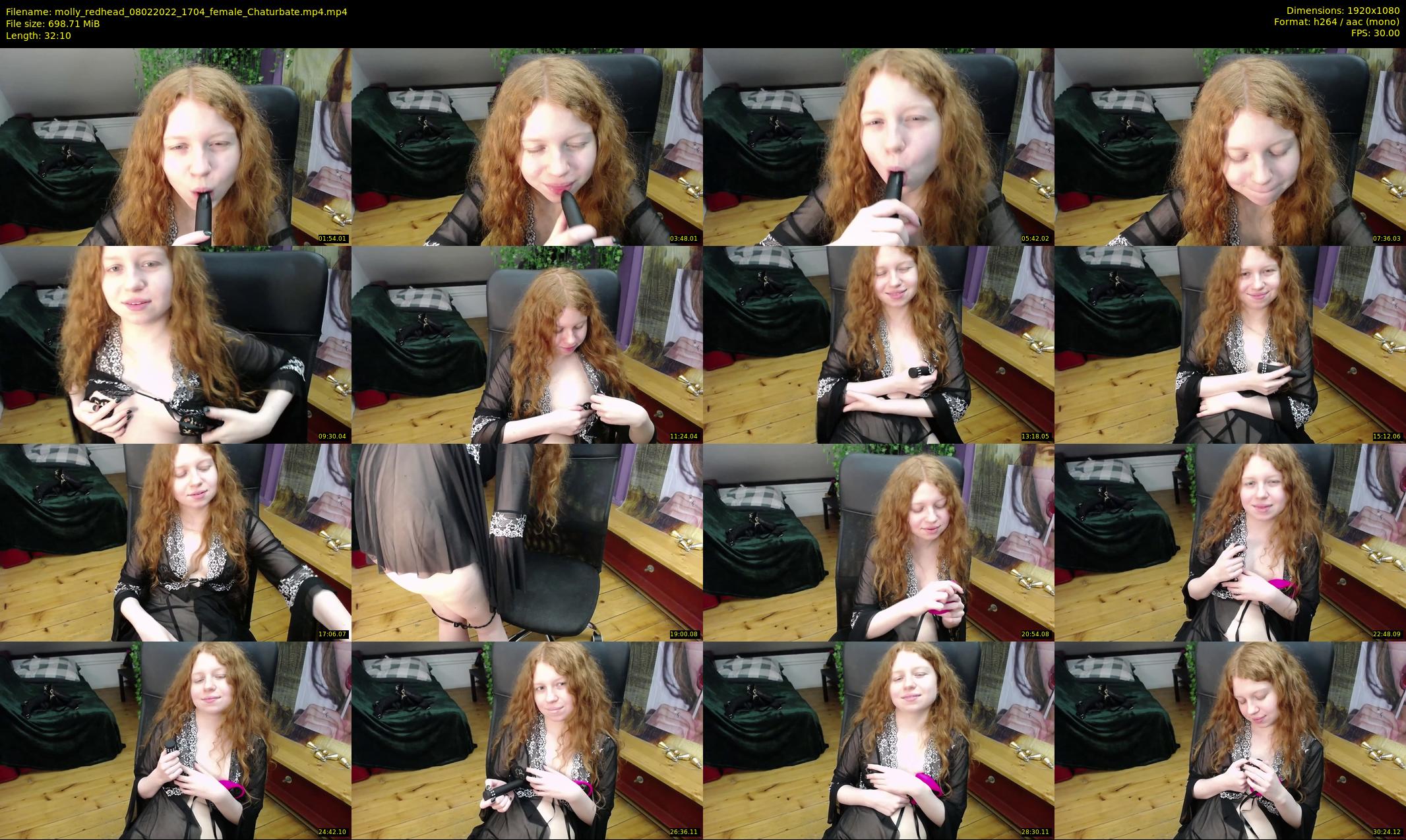 molly_redhead — 33 minute Chaturbate female cam show recording, 1080p, Feb 8, 2022