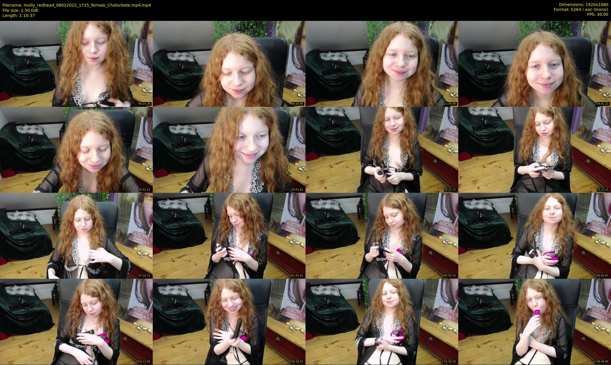 molly_redhead — 71 minute Chaturbate female cam show recording, 1080p, Feb 8, 2022
