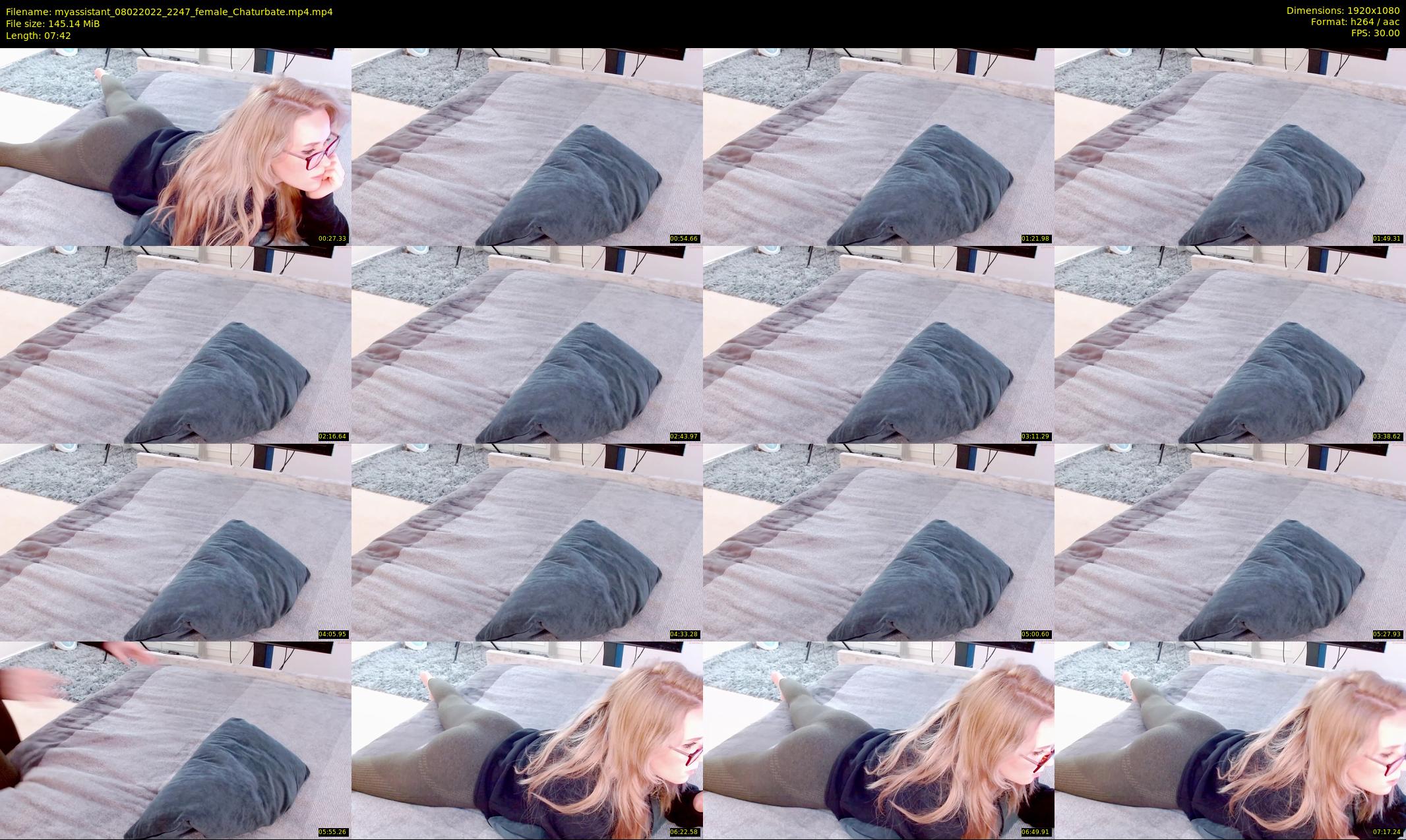 myassistant — 8 minute Chaturbate female cam show recording, 1080p, Feb 8, 2022