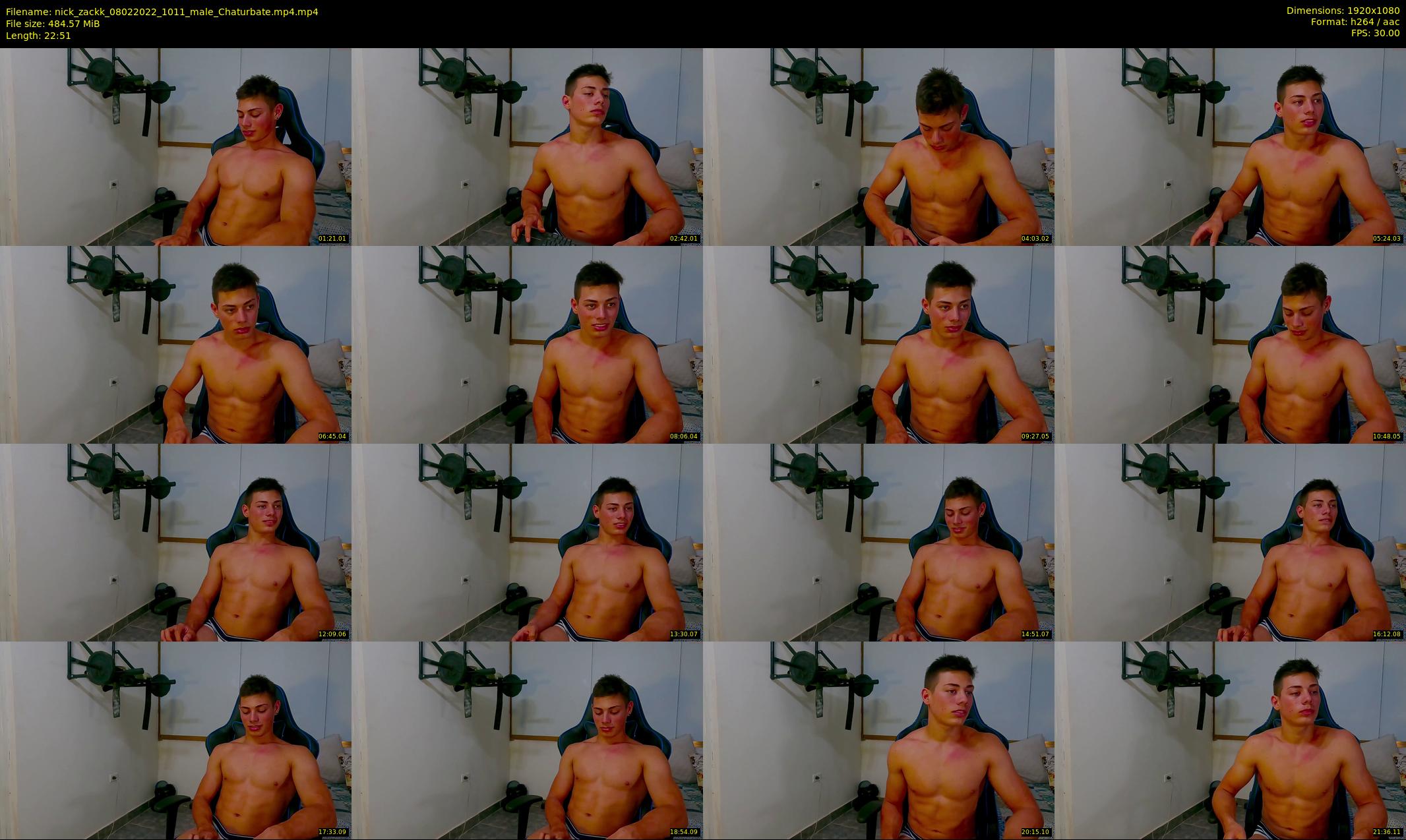 nick_zackk — 23 minute Chaturbate male cam show recording, 1080p, Feb 8, 2022