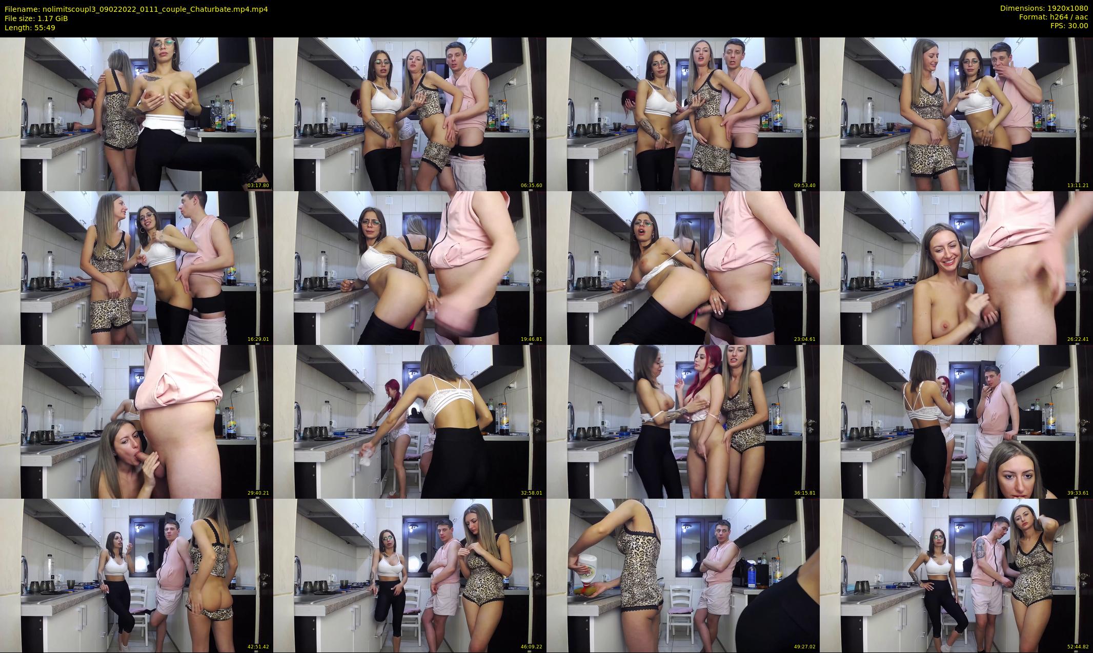 nolimitscoupl3 — 56 minute Chaturbate couple cam show recording, 1080p, Feb 9, 2022