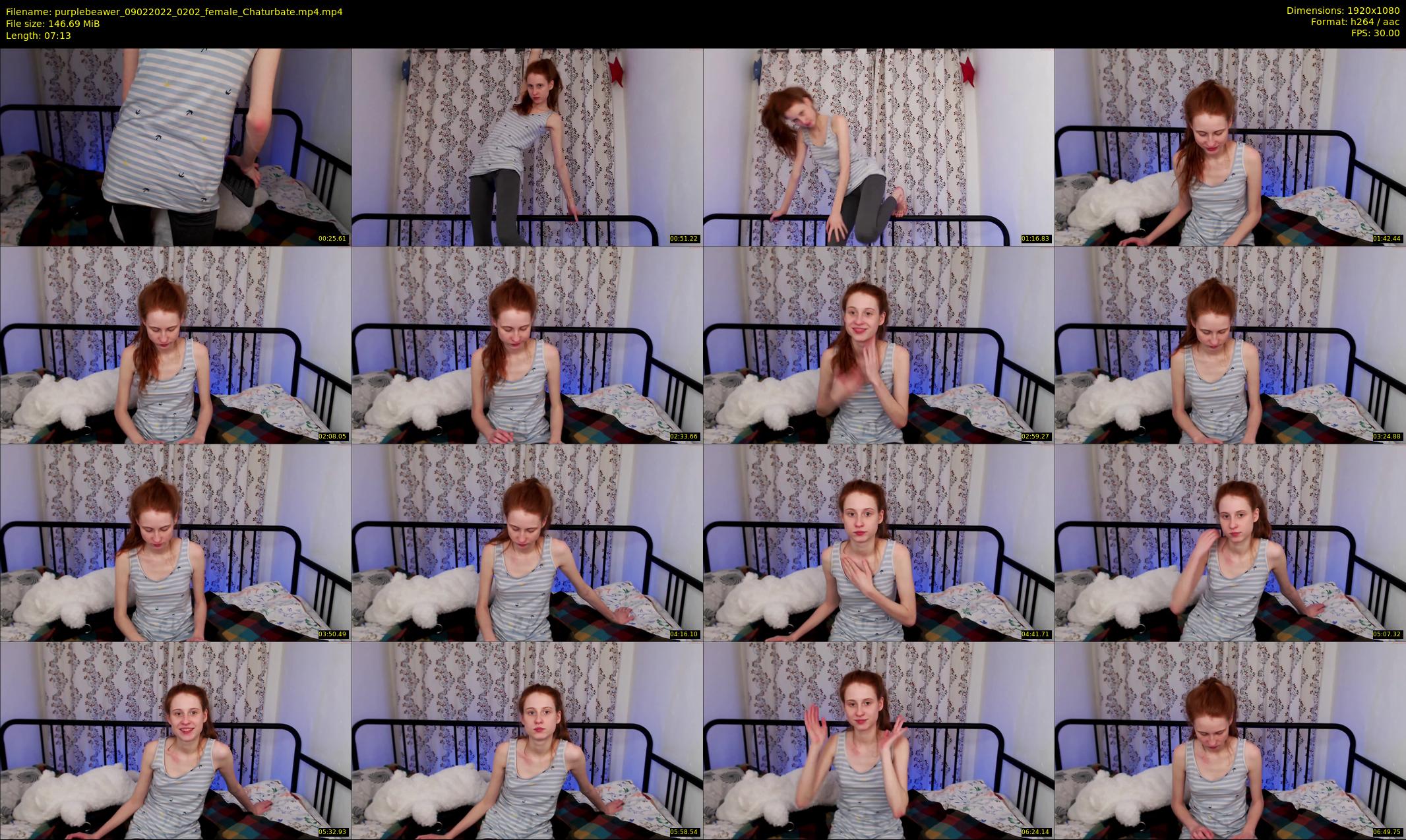 purplebeawer — 8 minute Chaturbate female cam show recording, 1080p, Feb 9, 2022