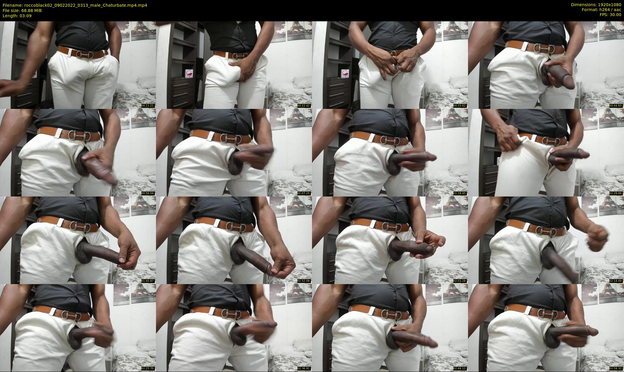 roccoblack02 — 4 minute Chaturbate male cam show recording, 1080p, Feb 9, 2022