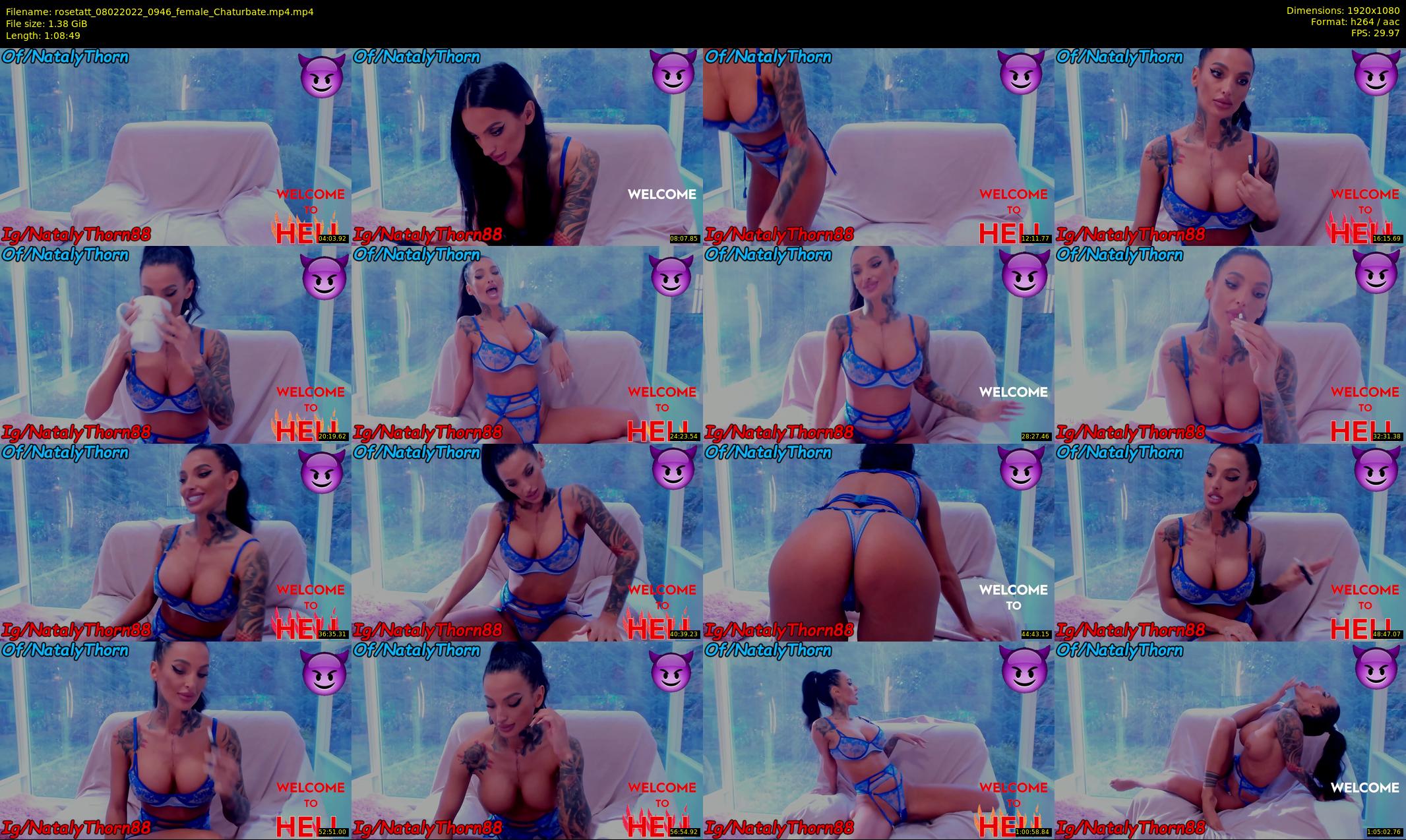 rosetatt — 69 minute Chaturbate female cam show recording, 1080p, Feb 8, 2022