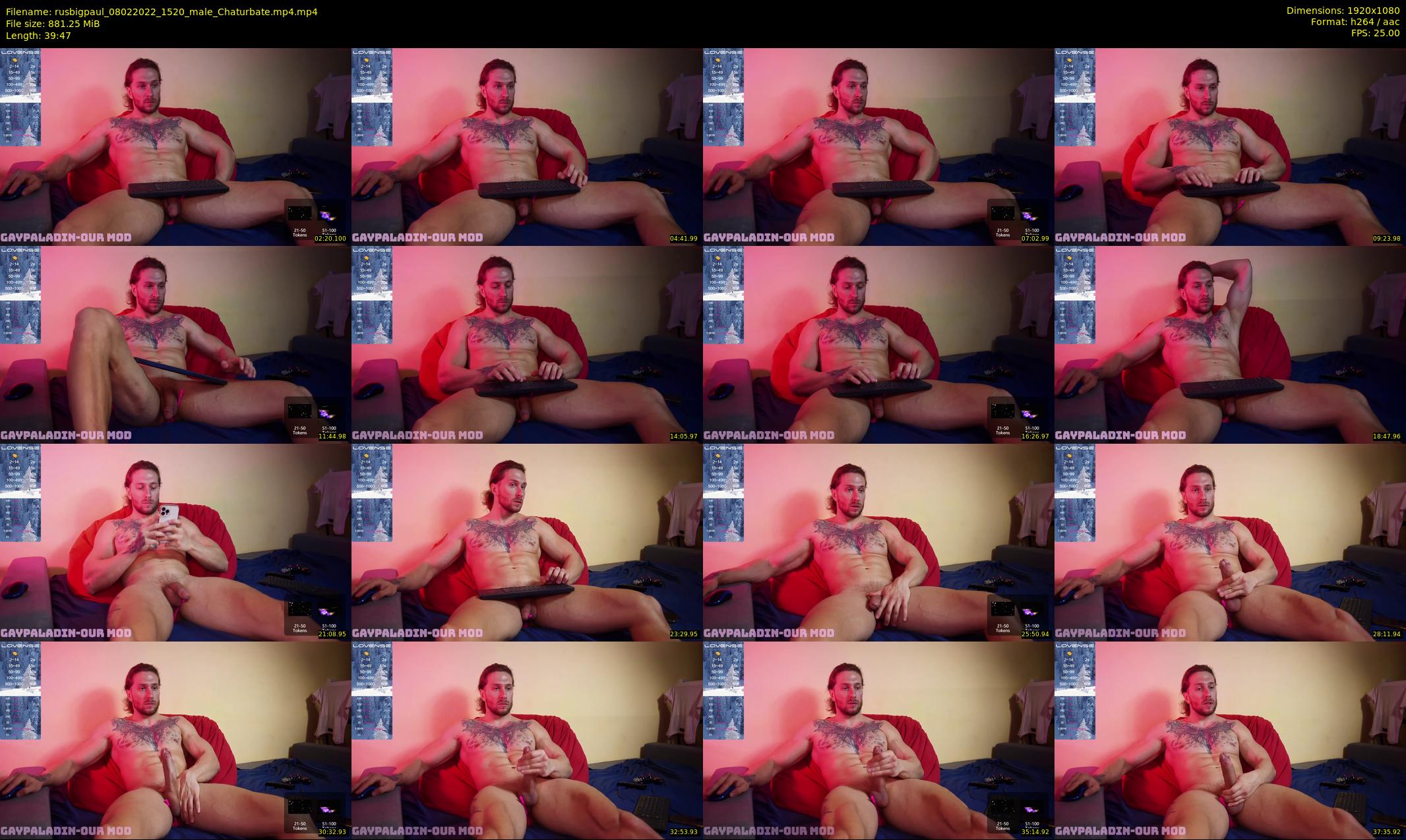 rusbigpaul — 40 minute Chaturbate male cam show recording, 1080p, Feb 8, 2022