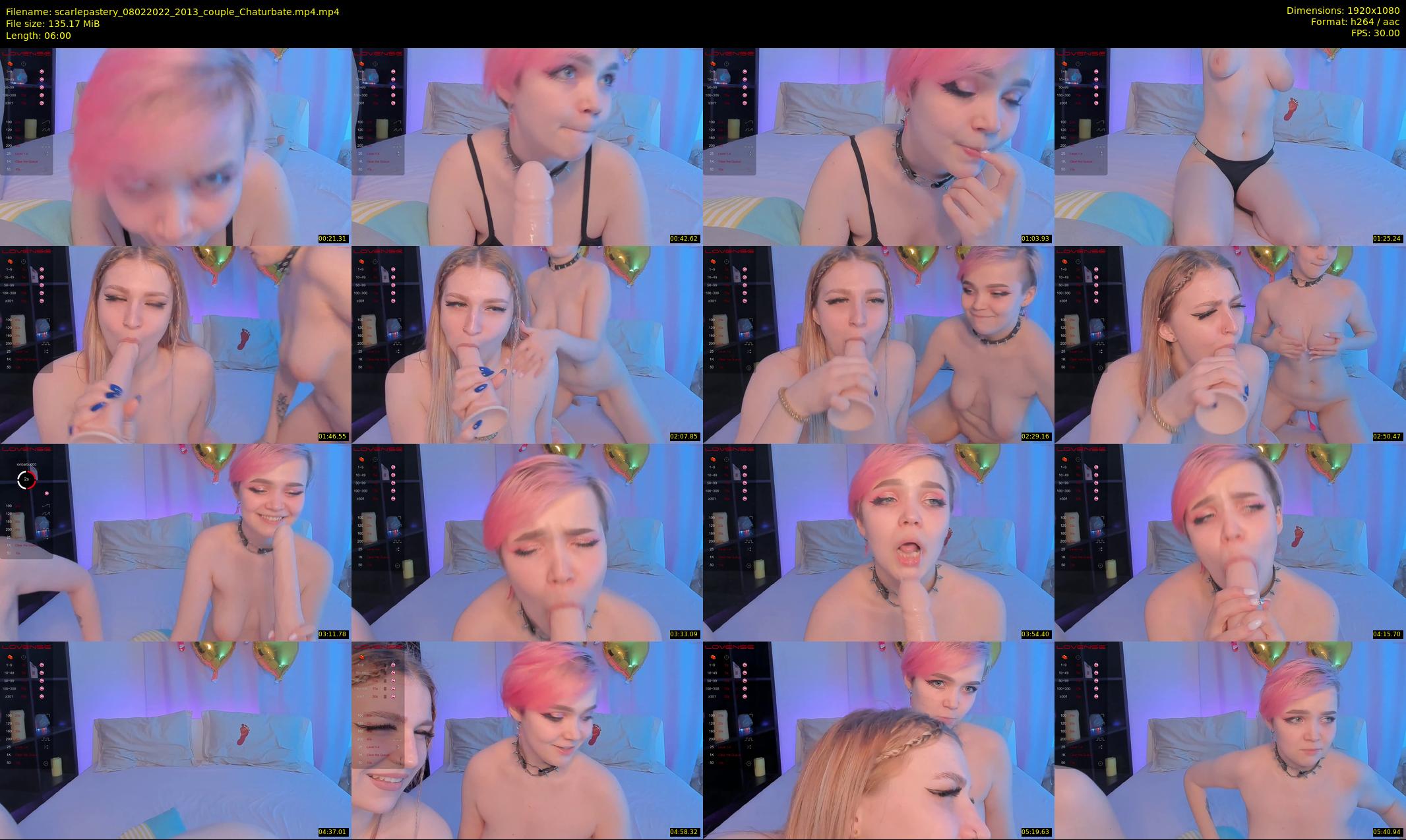 scarlepastery — 6 minute Chaturbate couple cam show recording, 1080p, Feb 8, 2022