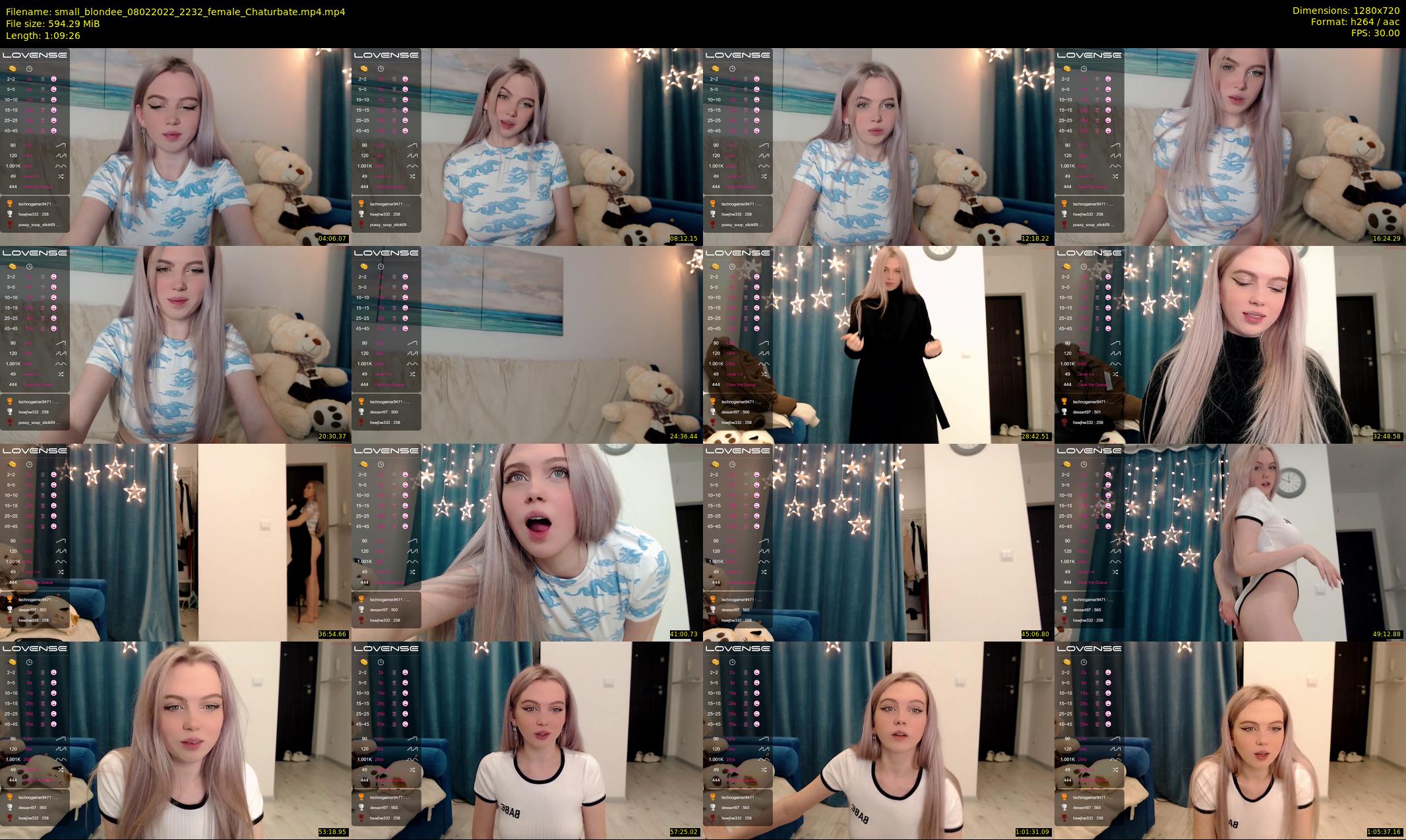 small_blondee — 70 minute Chaturbate female cam show recording, 720p, Feb 8, 2022
