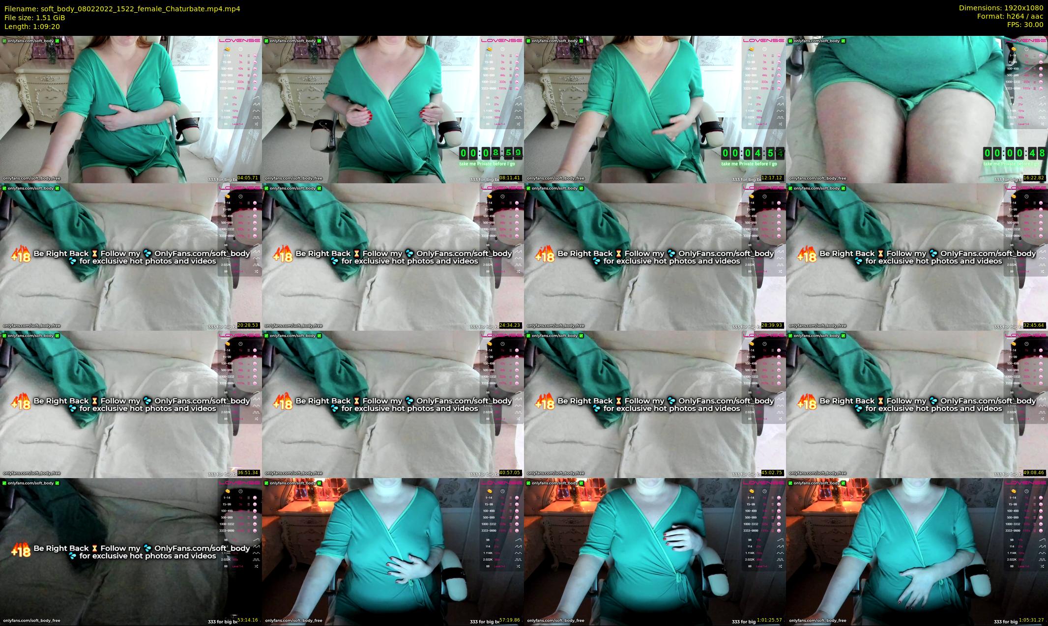 soft_body — 70 minute Chaturbate female cam show recording, 1080p, Feb 8, 2022