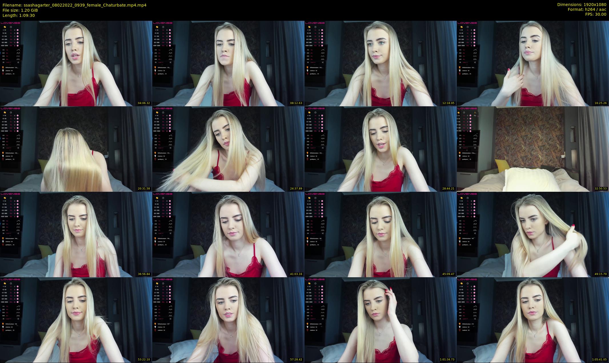 ssashagarter — 70 minute Chaturbate female cam show recording, 1080p, Feb 8, 2022