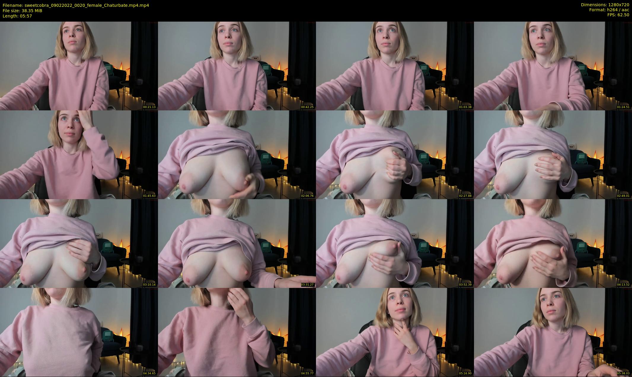 sweetcobra — 6 minute Chaturbate female cam show recording, 720p, Feb 9, 2022