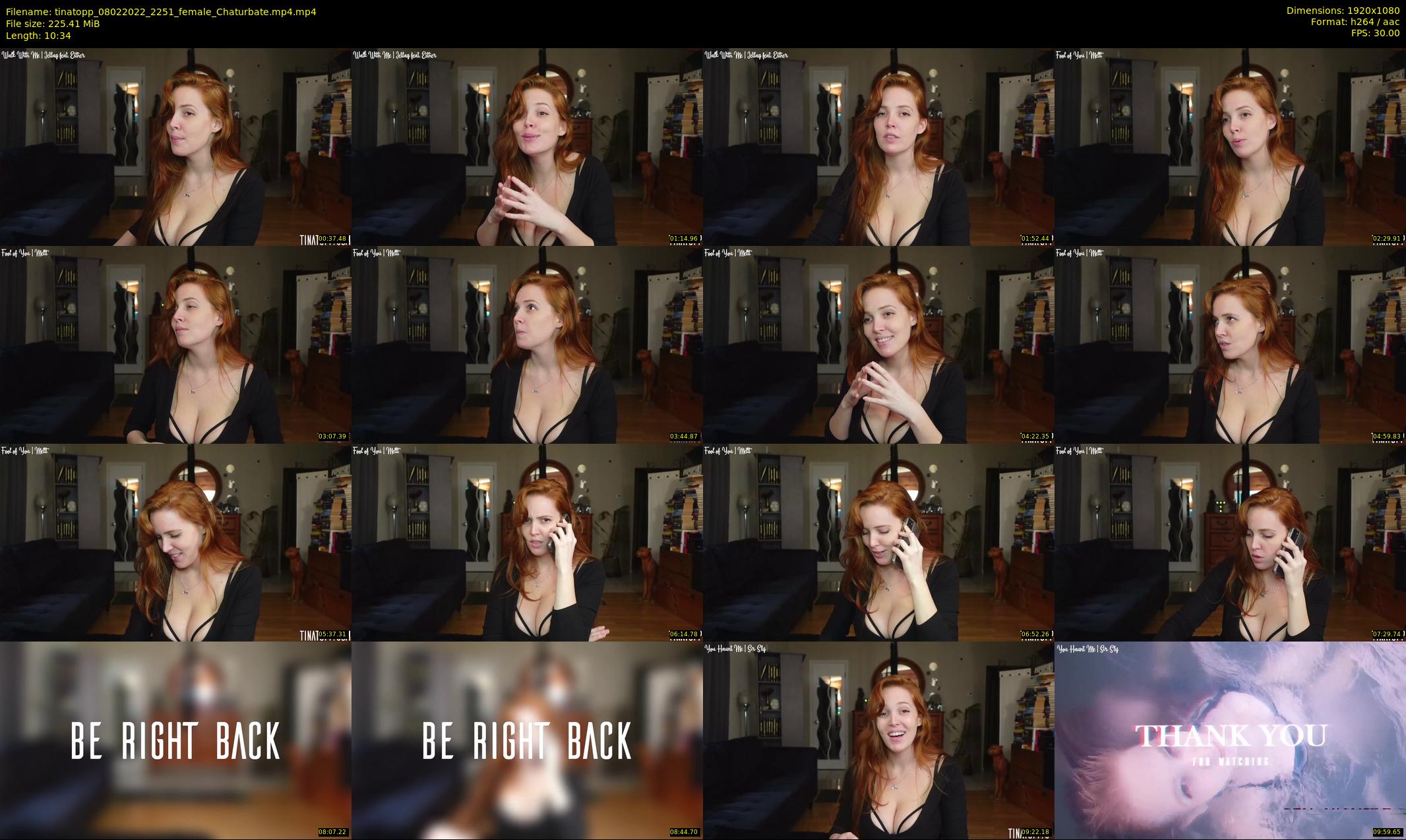 tinatopp — 11 minute Chaturbate female cam show recording, 1080p, Feb 8, 2022