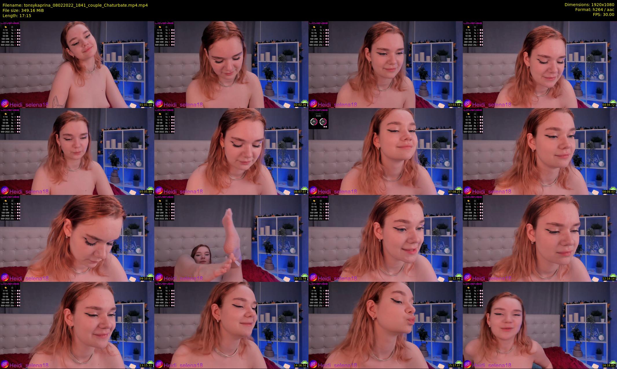 tonsykaprina — 18 minute Chaturbate couple cam show recording, 1080p, Feb 8, 2022