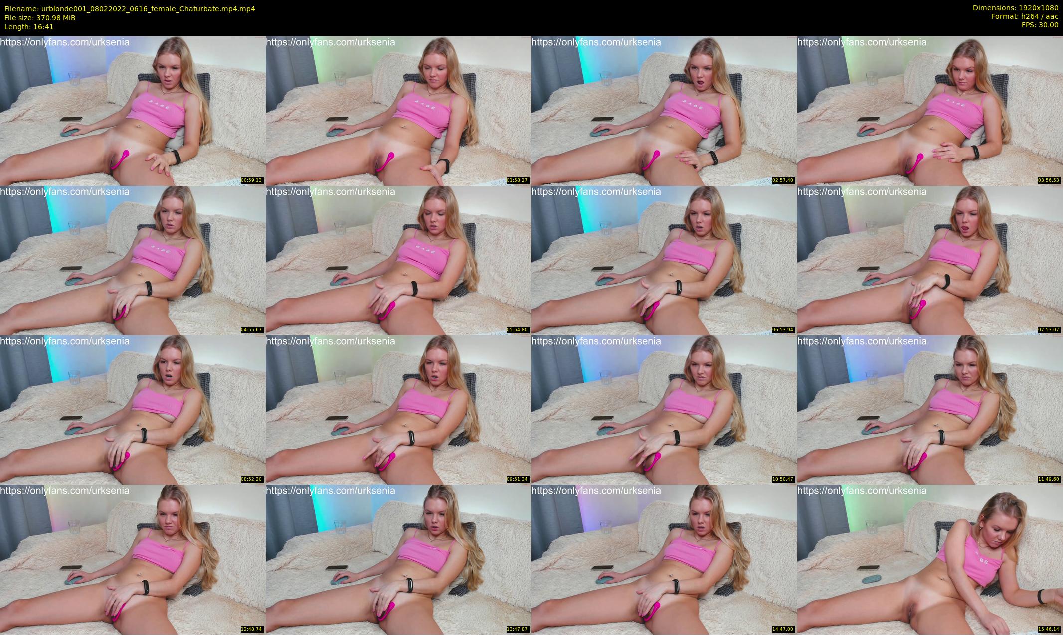 urblonde001 — 17 minute Chaturbate female cam show recording, 1080p, Feb 8, 2022