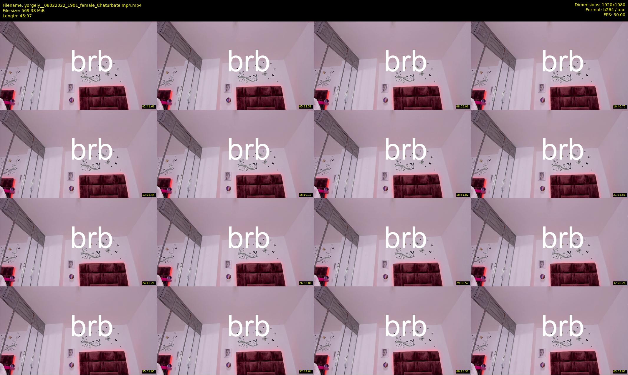 yorgely_ — 46 minute Chaturbate female cam show recording, 1080p, Feb 8, 2022