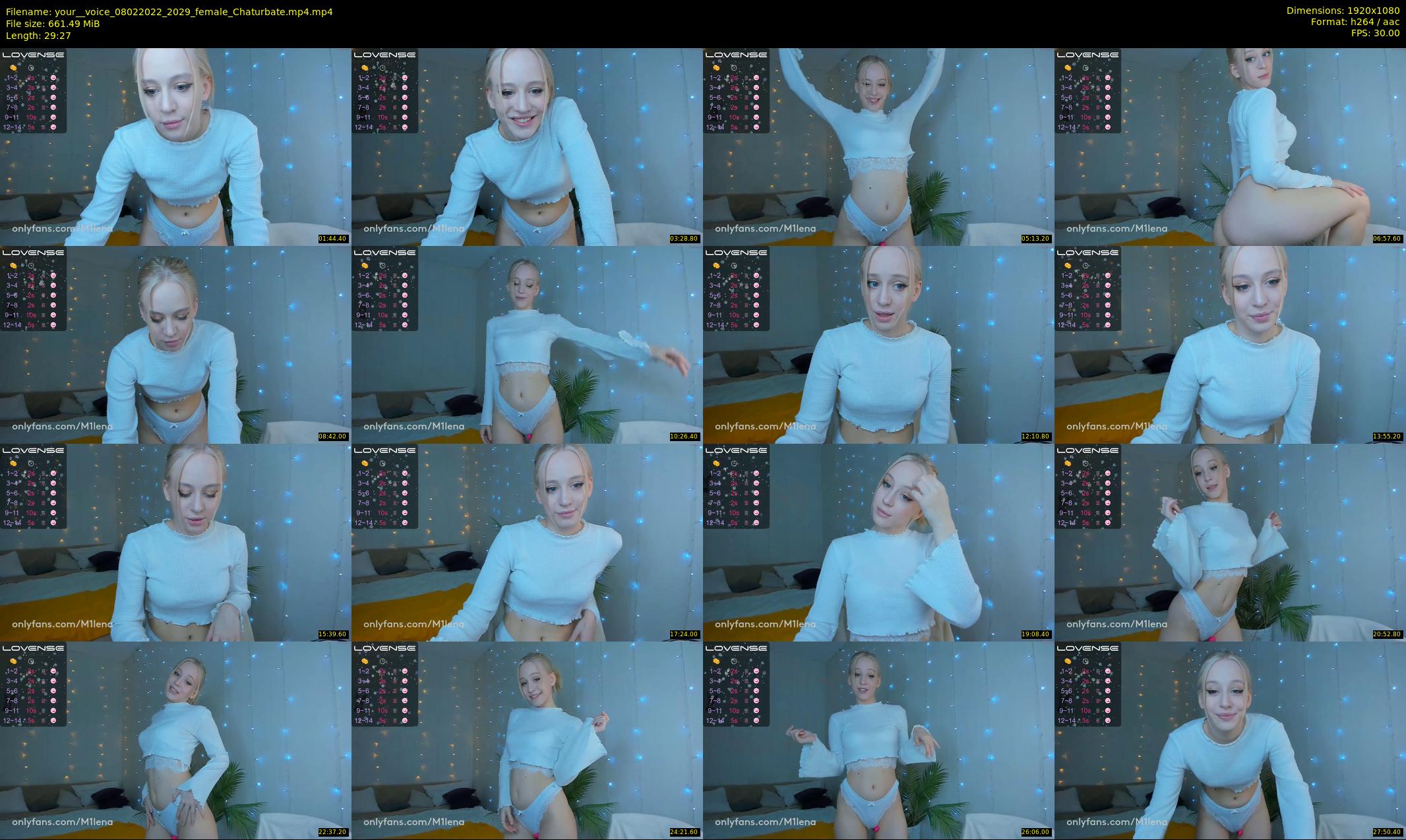 your__voice — 30 minute Chaturbate female cam show recording, 1080p, Feb 8, 2022
